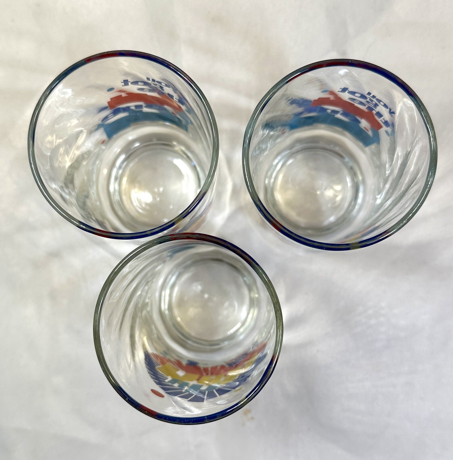 Set of 3 Diet Pepsi Glasses Uh Huh You Got The Right One Baby VTG Ray Charles - Image 2