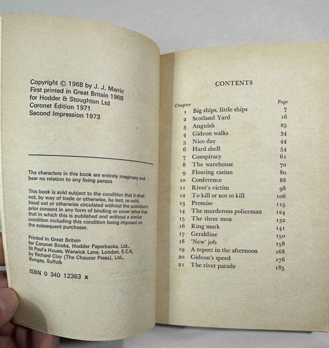 Gideon's River by J J Marric (John Creasey) - Coronet 1968 / 1973 - Paperback - Image 2