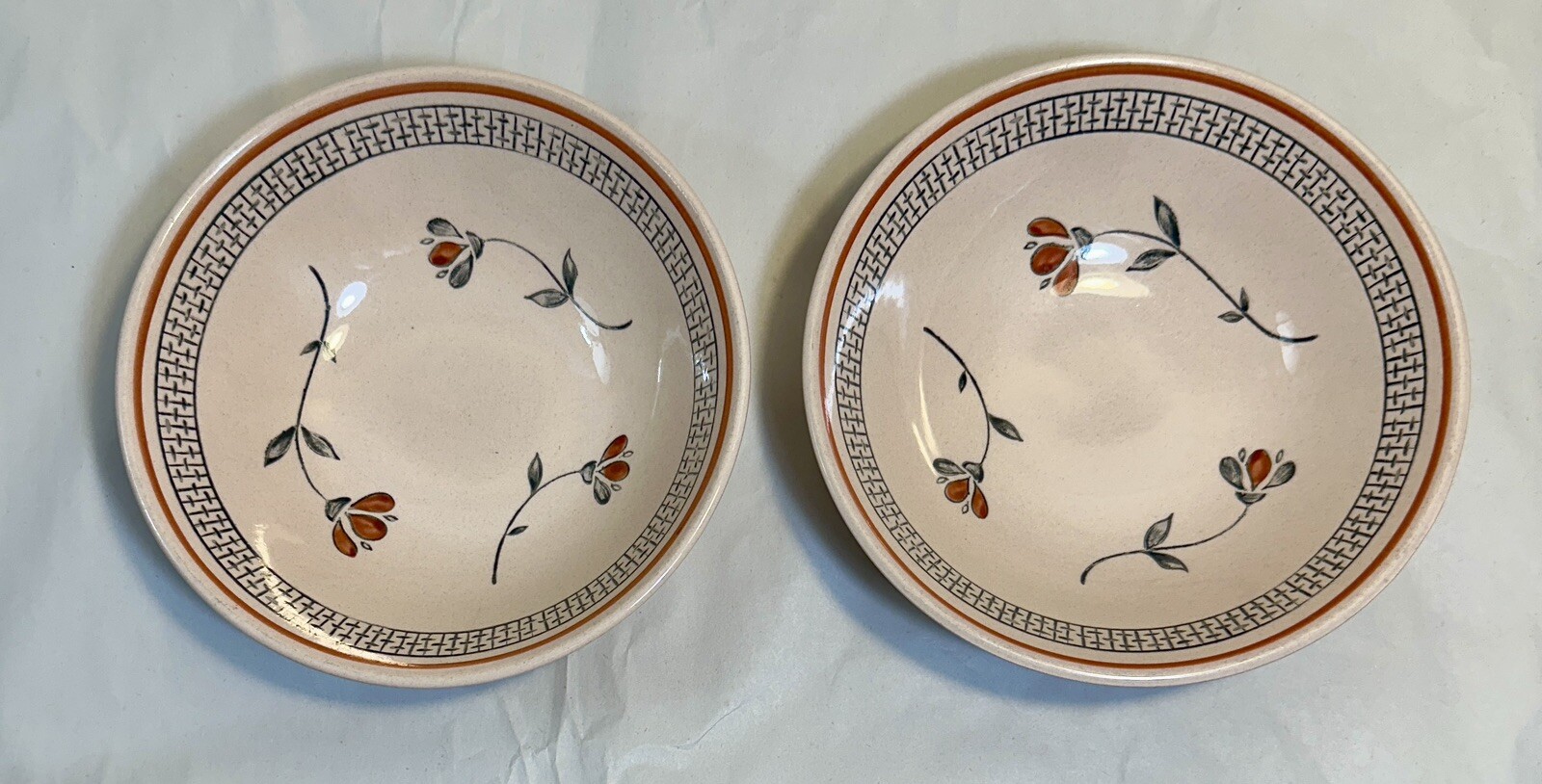 Johnson Brothers Zephyr Old Granite Ironstone Coupe Cereal Bowl 6-3/8" - EUC