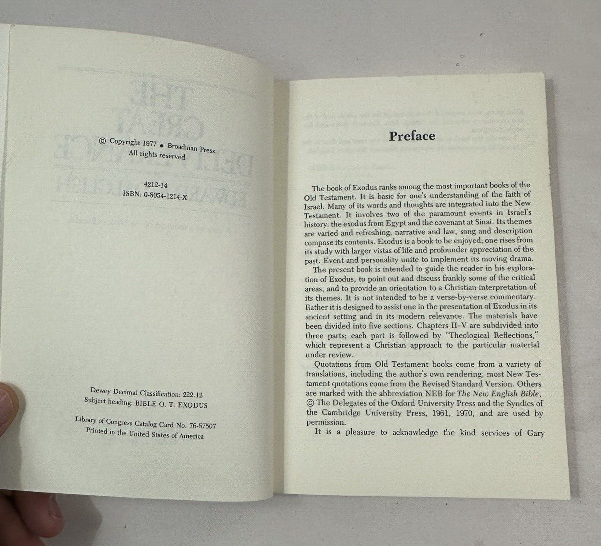 The Great Deliverance: Concise Exposition on Exodus by Edward R. Dalglish - Image 1