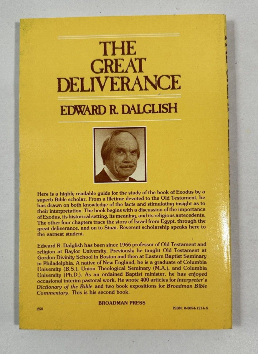 The Great Deliverance: Concise Exposition on Exodus by Edward R. Dalglish - Image 2