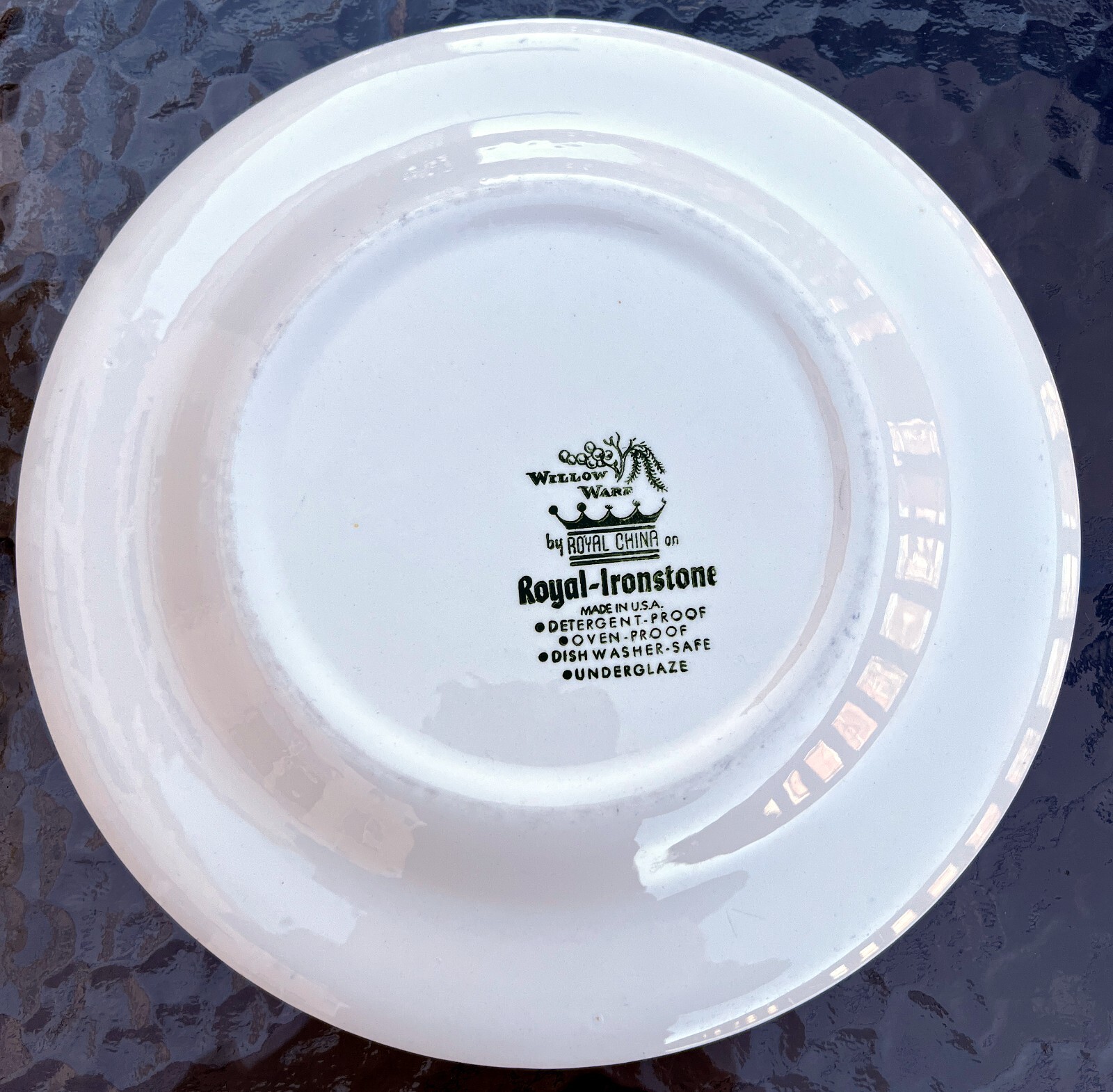 Royal China Willow Ware Blue 10" Plate - Image 1