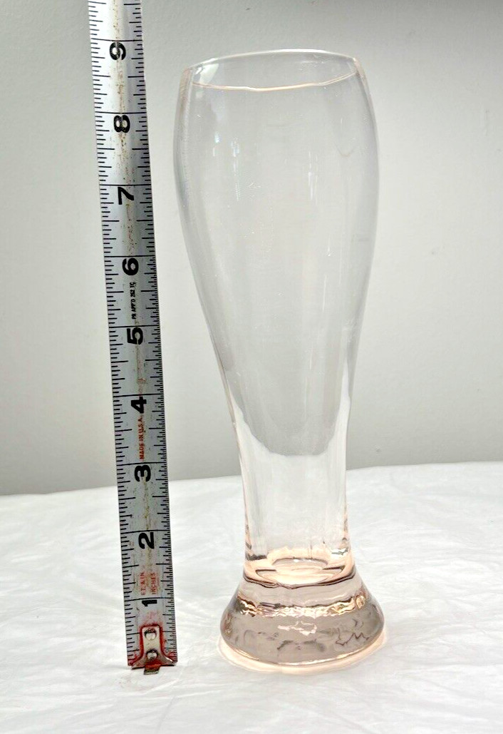 Arte Murano ICET Peach Colored Drinking Glasses - 8 3/4" Tall - Immaculate - Image 1