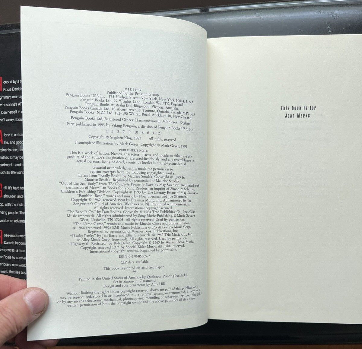 Rose Madder by Stephen King (1995, Hardcover) - Image 6