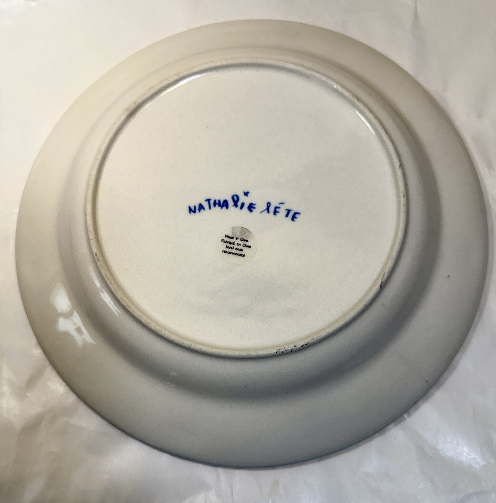 Anthropologie Plate /   Nathalie Lete / Forever Heart Flowers / Gold Trim - 10" - Image 5