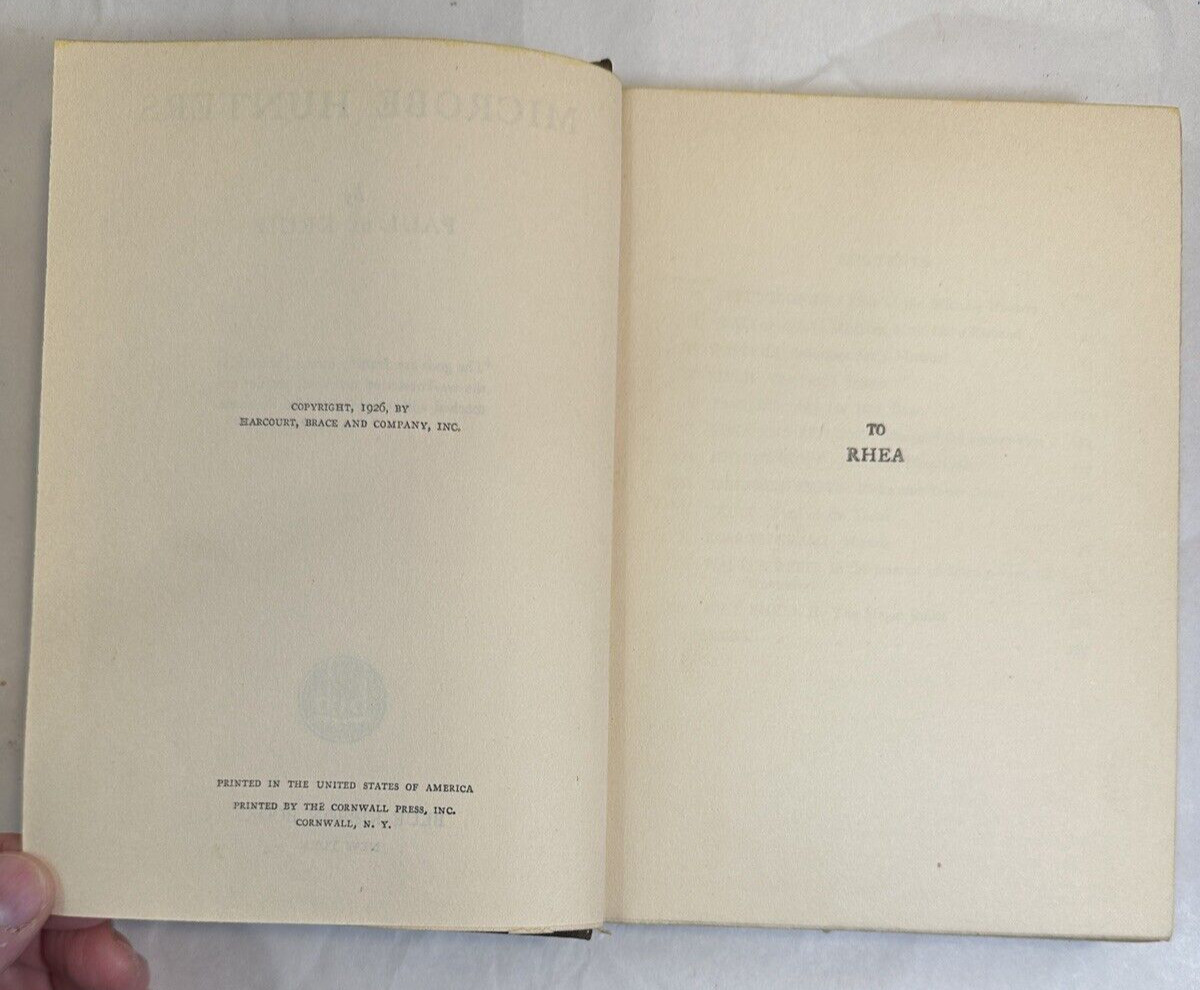 Microbe Hunters by Paul De Kruif - 1926 1st Ed. HC - Blue Ribbon Books - Image 4