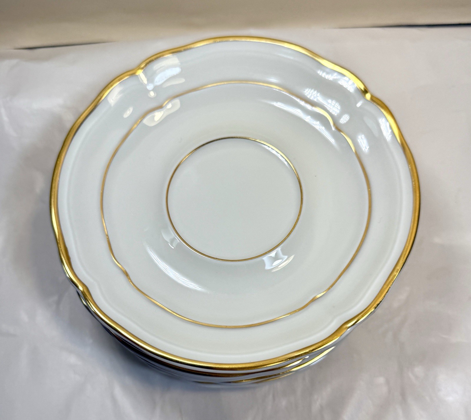 Set of 8 Limoges L.Bernardaud Louis IV Tea Saucers - 5-5/8" - New Without Tags - Image 1