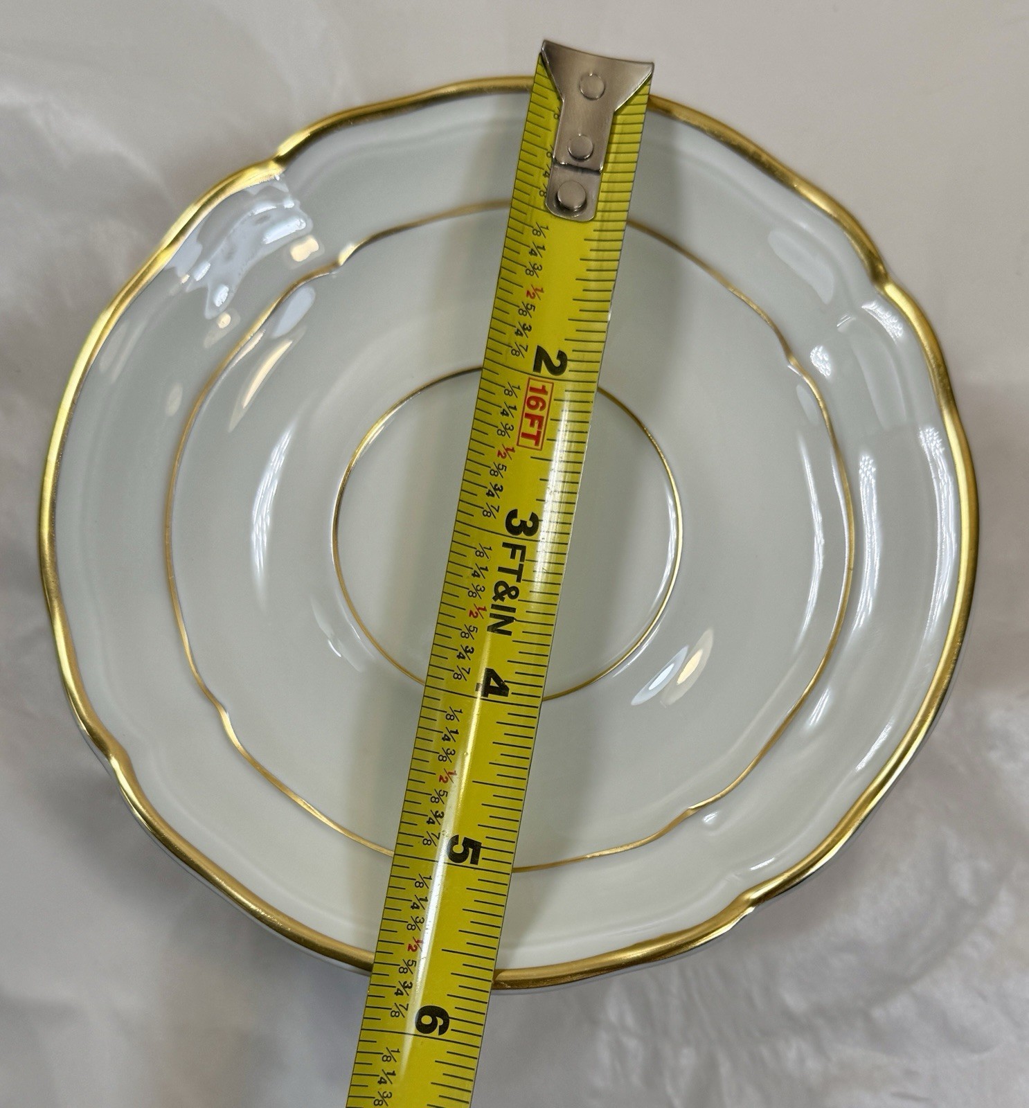 Set of 8 Limoges L.Bernardaud Louis IV Tea Saucers - 5-5/8" - New Without Tags - Image 4