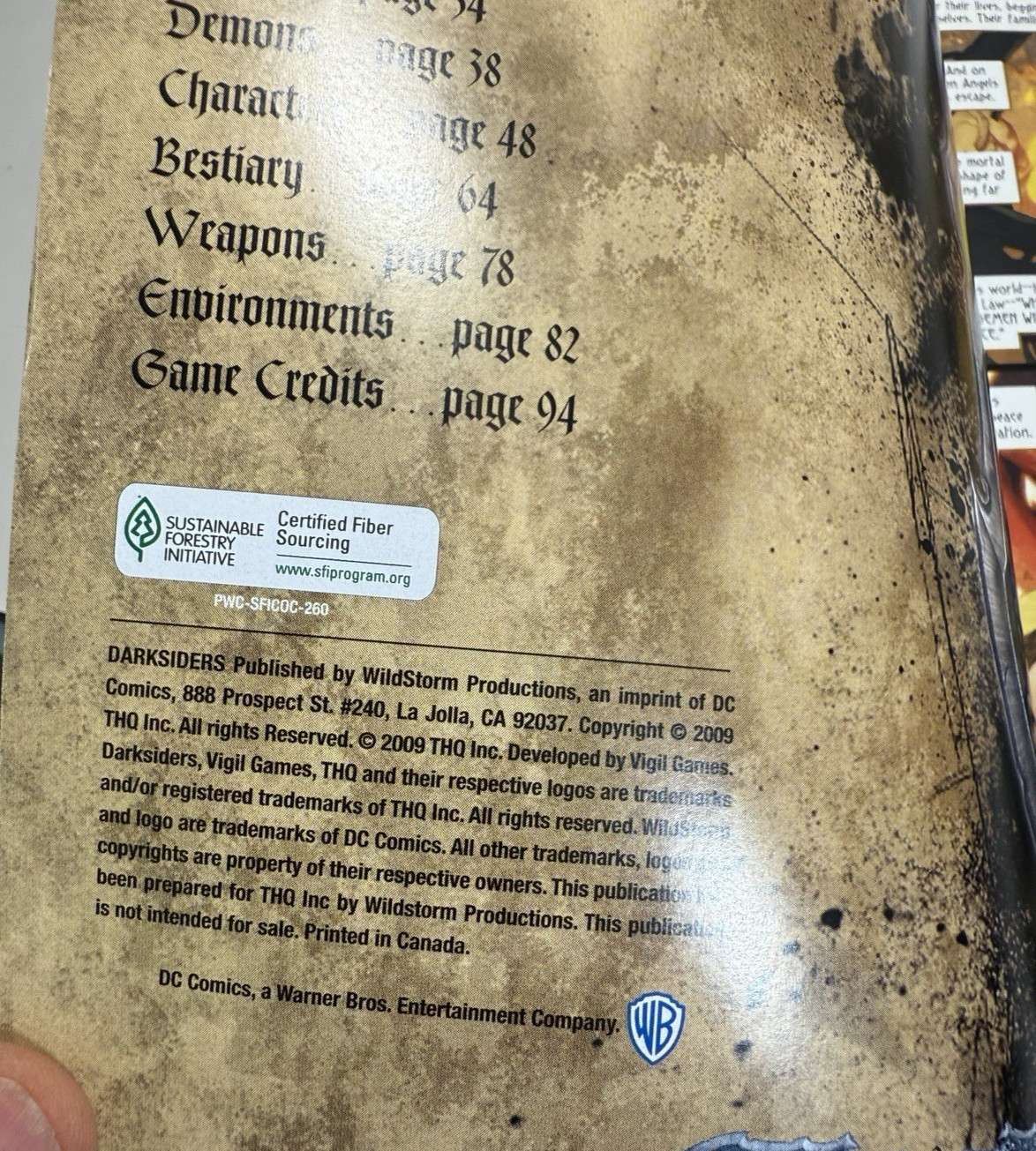 Darksiders Graphic Novel Art Book with Poster - Image 6