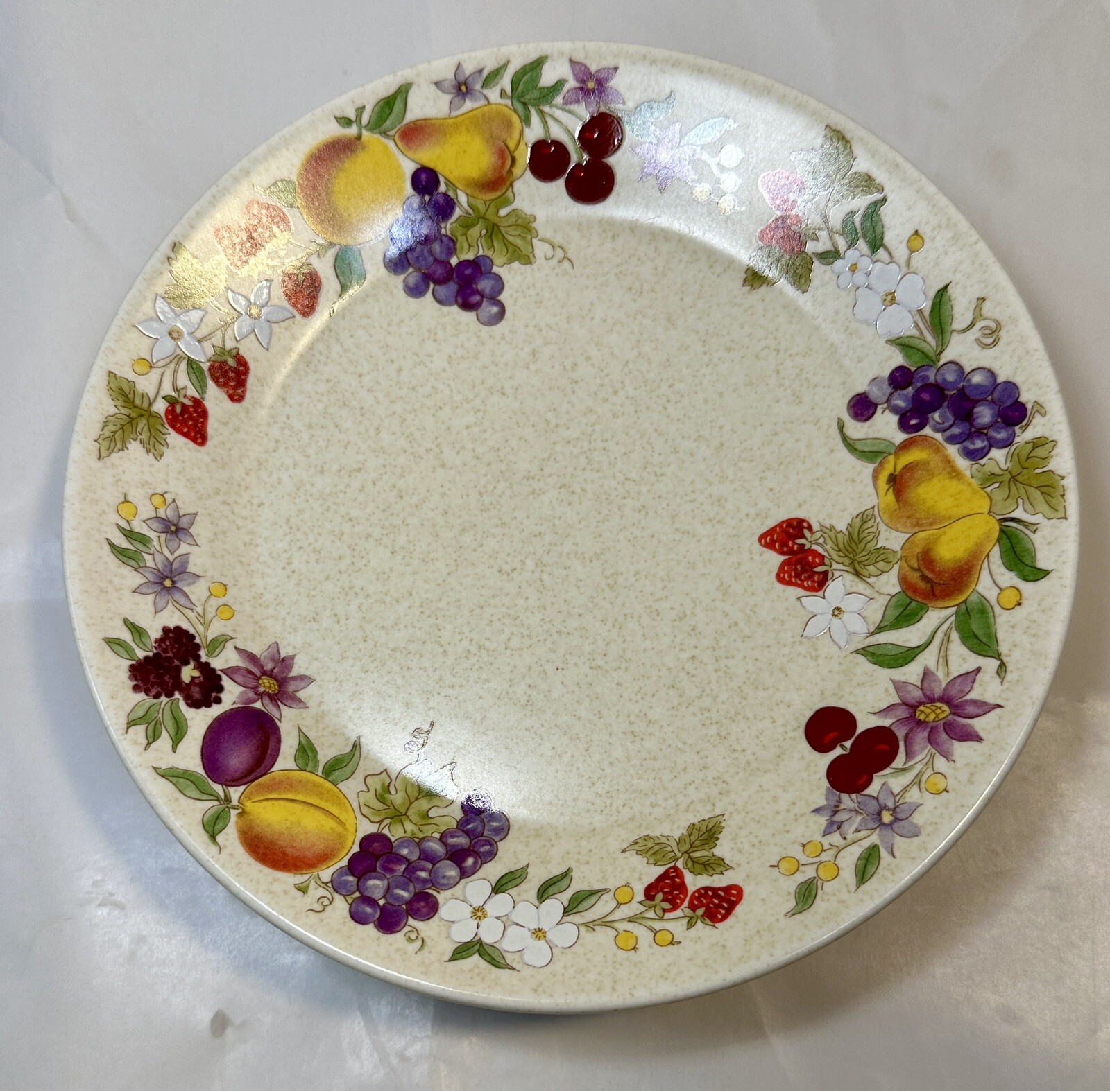 Set of 8 Temper-Ware Lenox Summer Harvest Bread Plates Stoneware Vintage 6 3/8" - Image 2