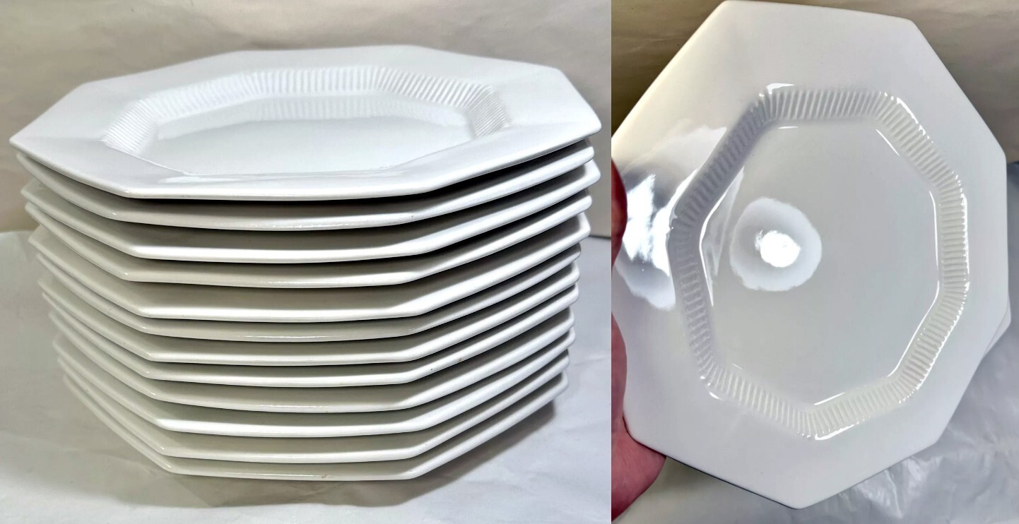 Independence Ironstone Interpace Dinner Plate - 10-5/8" - Immaculate - White