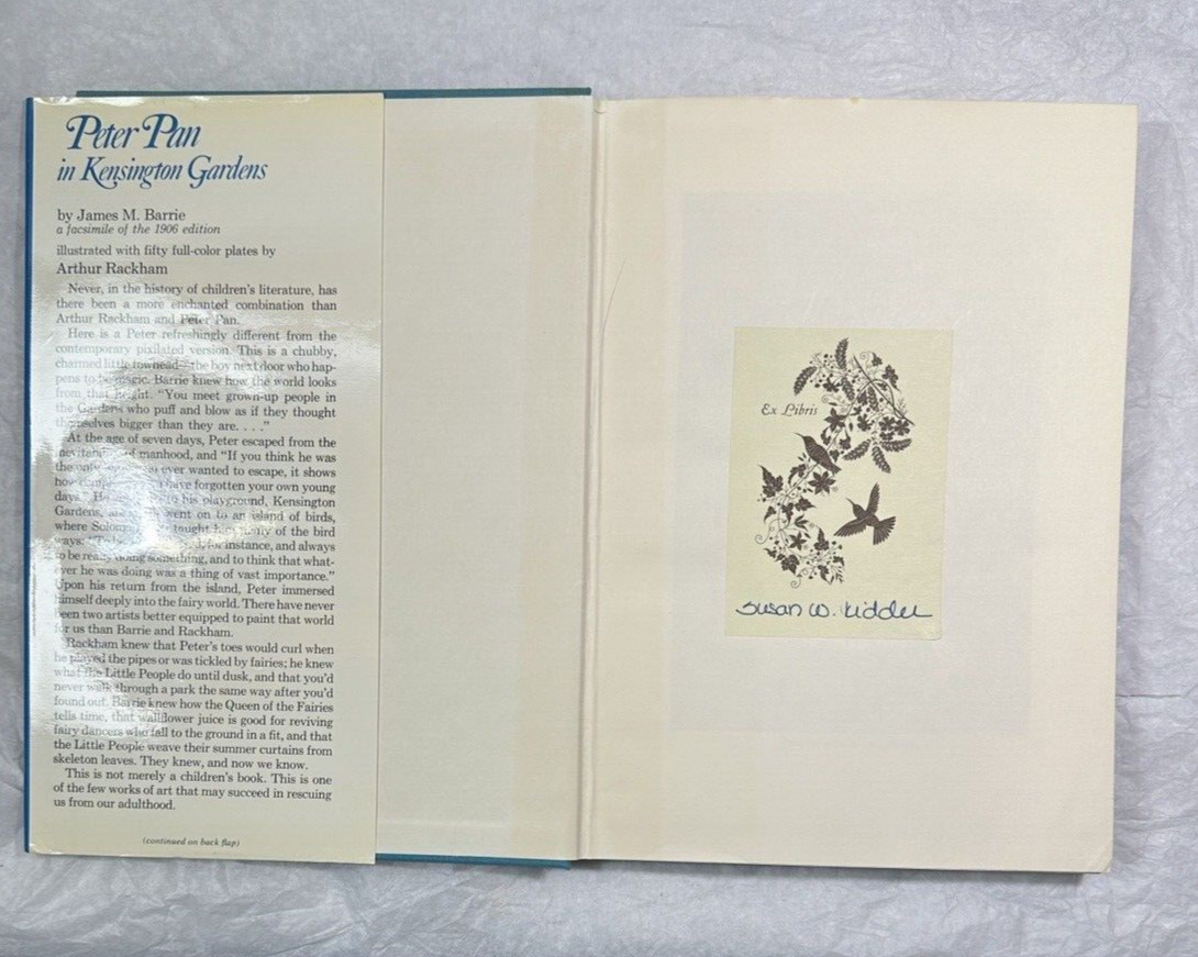 Peter Pan in Kensington Garden JM Barrie ARTHUR RACKHAM Facsimile Of Original - Image 2