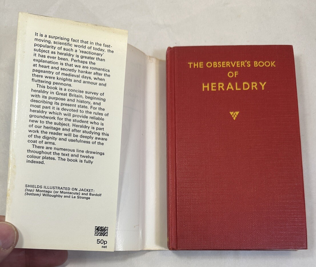 The Observer's Book of Heraldry, 1972 Reprint - HC DJ - Image 1