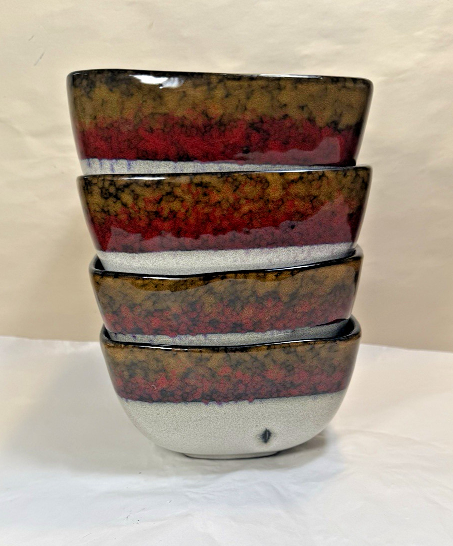 Four Broyhill Stoneware Soup / Salad Bowls 5 3/4" - Unused - Image 1