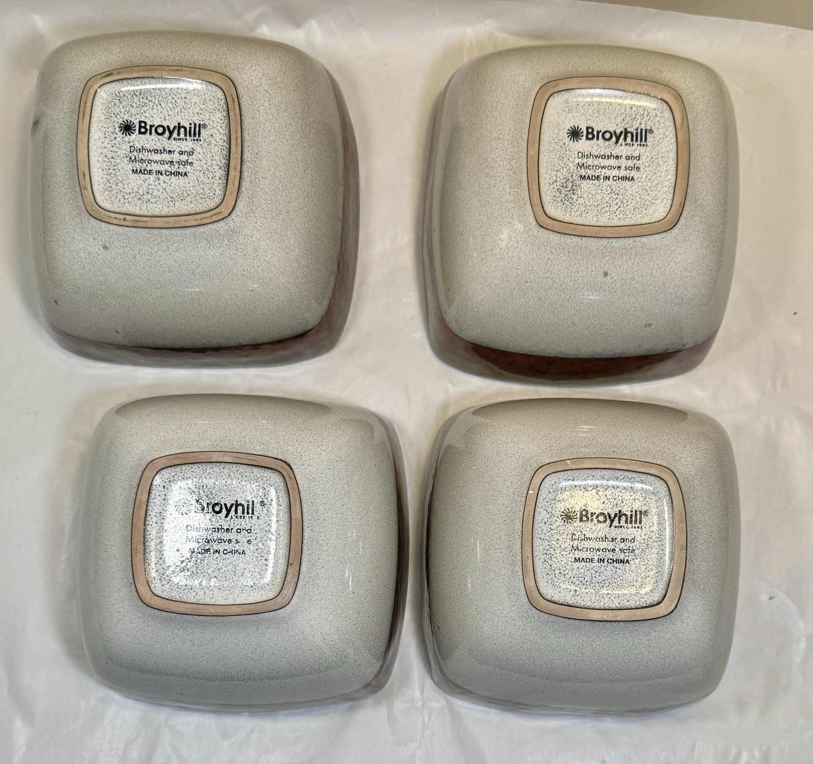 Four Broyhill Stoneware Soup / Salad Bowls 5 3/4" - Unused - Image 8