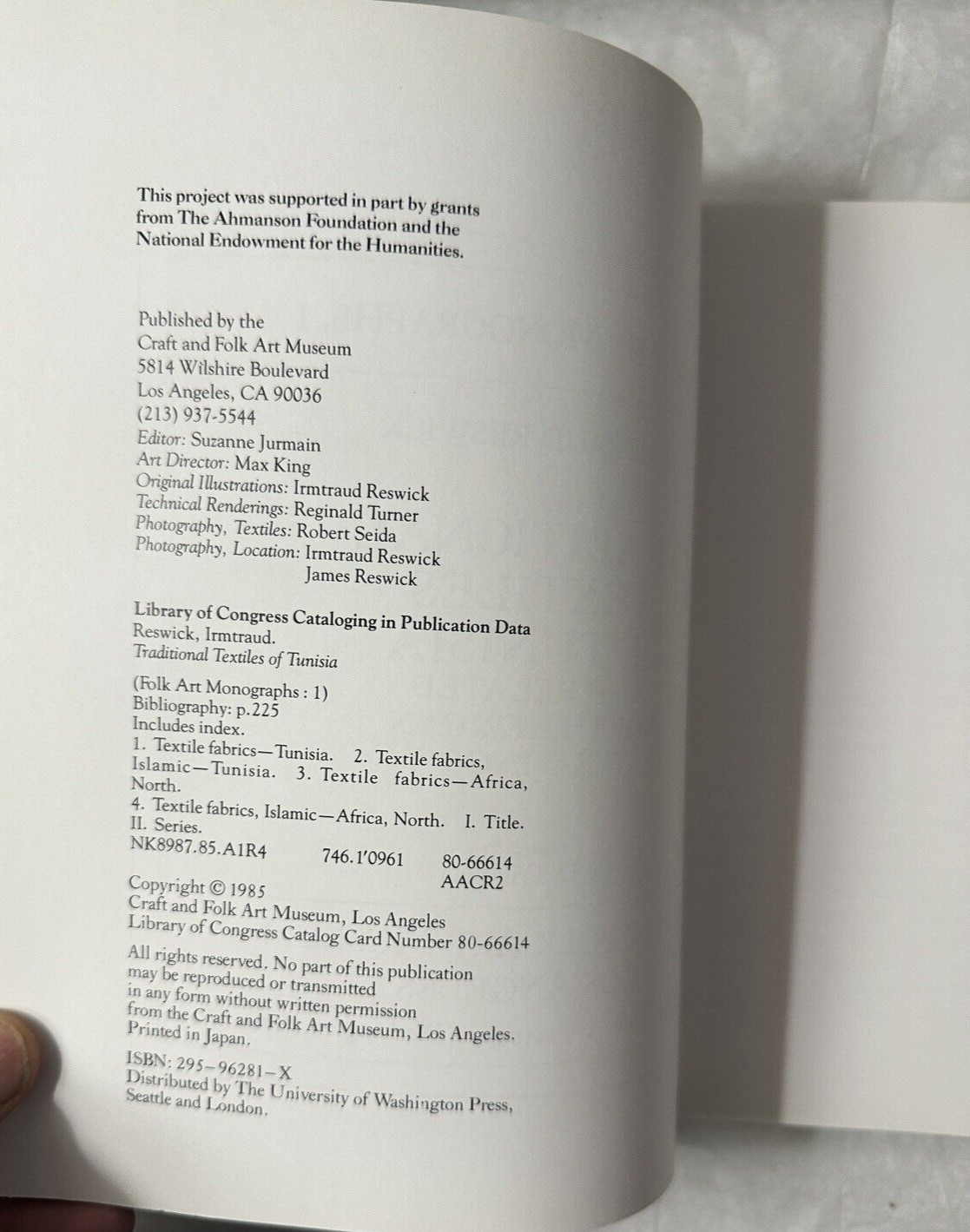 Traditional Textiles of Tunisia - Irmtraud Reswick - Image 2