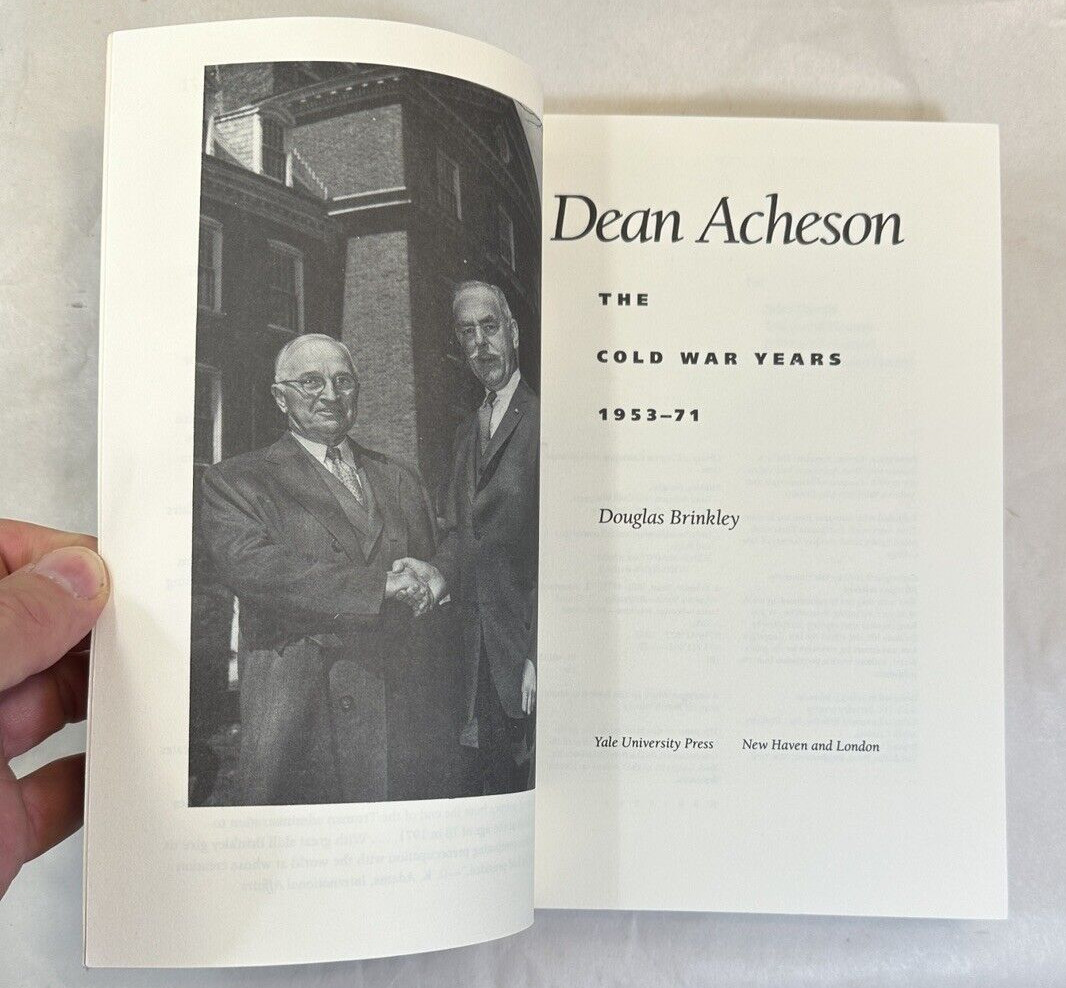 Dean Acheson: The Cold War Years, 1953-71 - Douglas Brinkley - NEW - Image 1
