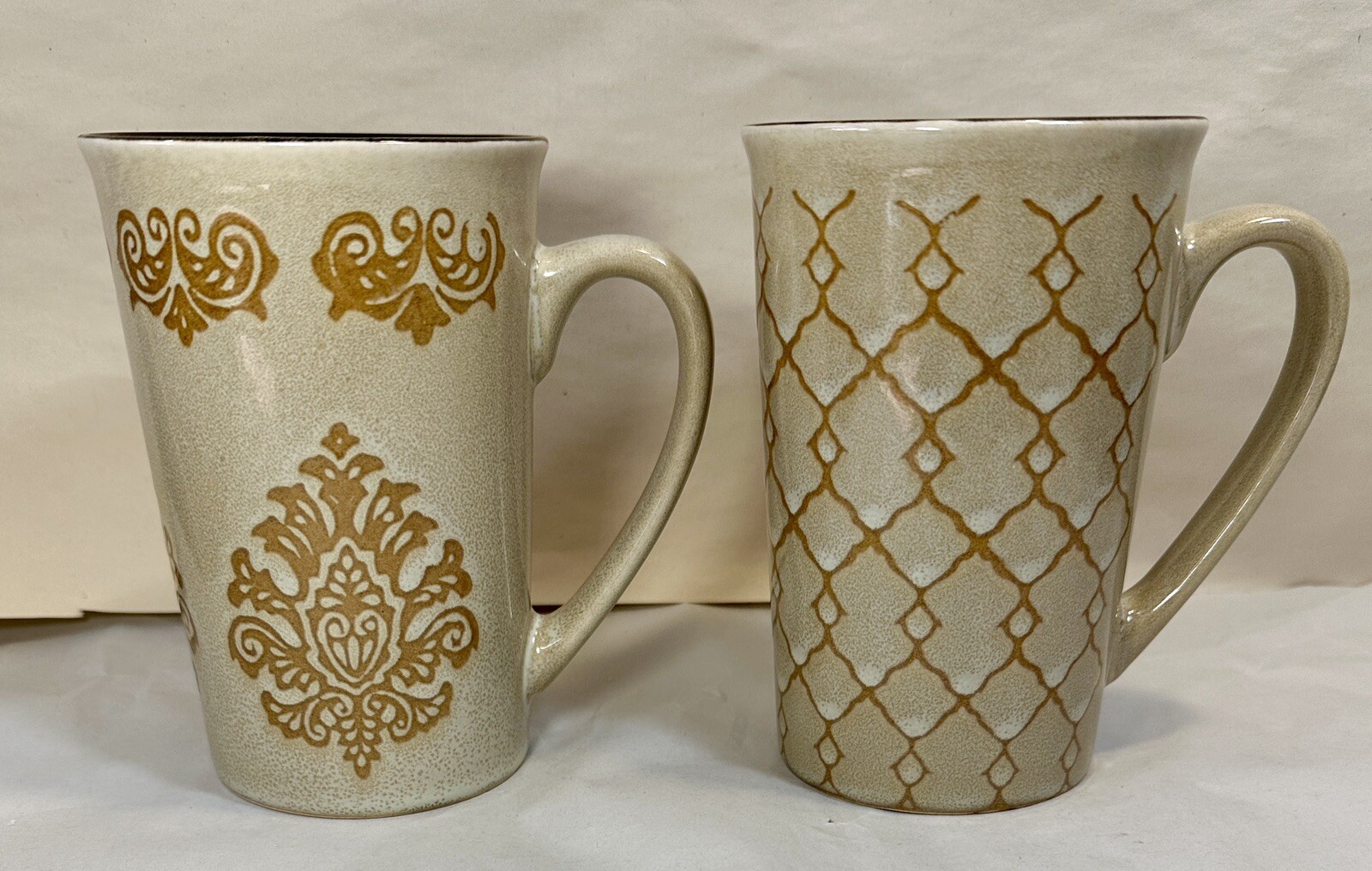 Mikasa Stoneware Coffee / Tea Mugs Gourmet Basics Vintage Ivory Set Of 6 - NEW - Image 1