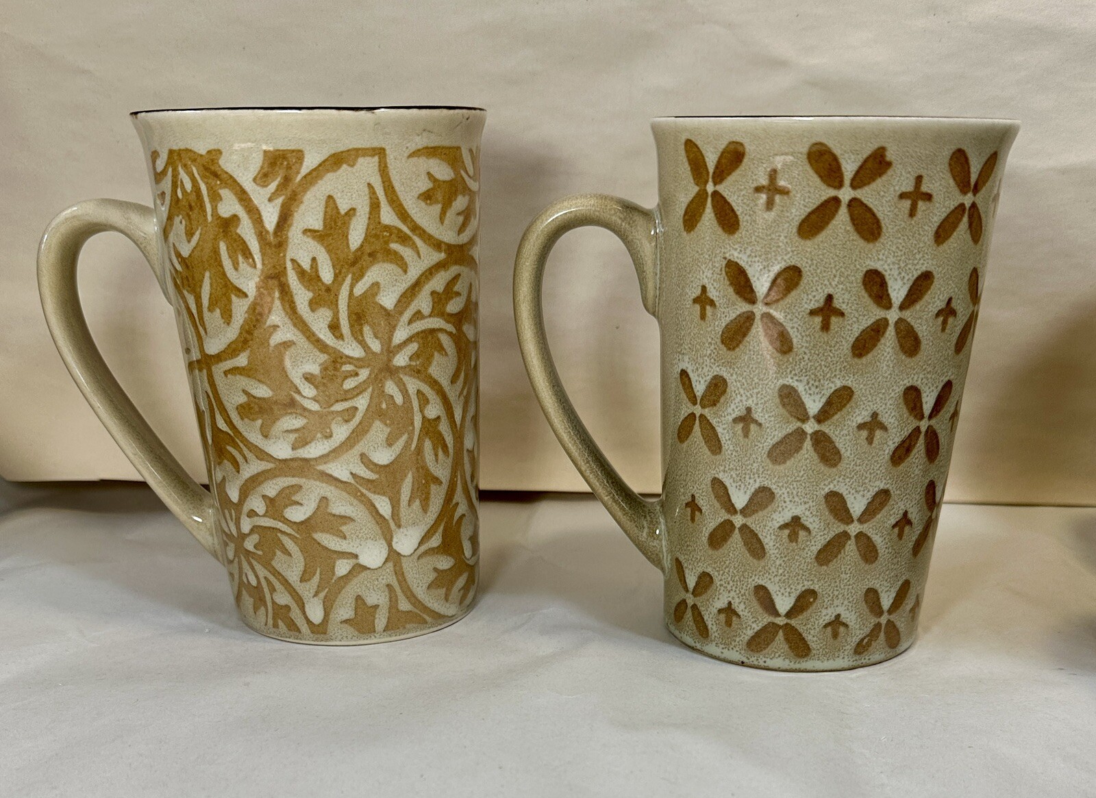 Mikasa Stoneware Coffee / Tea Mugs Gourmet Basics Vintage Ivory Set Of 6 - NEW - Image 2