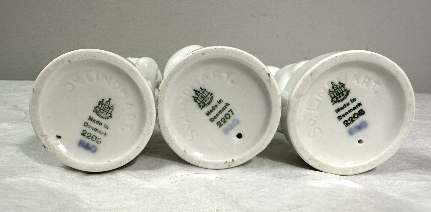 Three (3) Bing & Grondahl Baby Boy Figurines SV. LINDHART - #2207, #2208, #2209 - Image 5