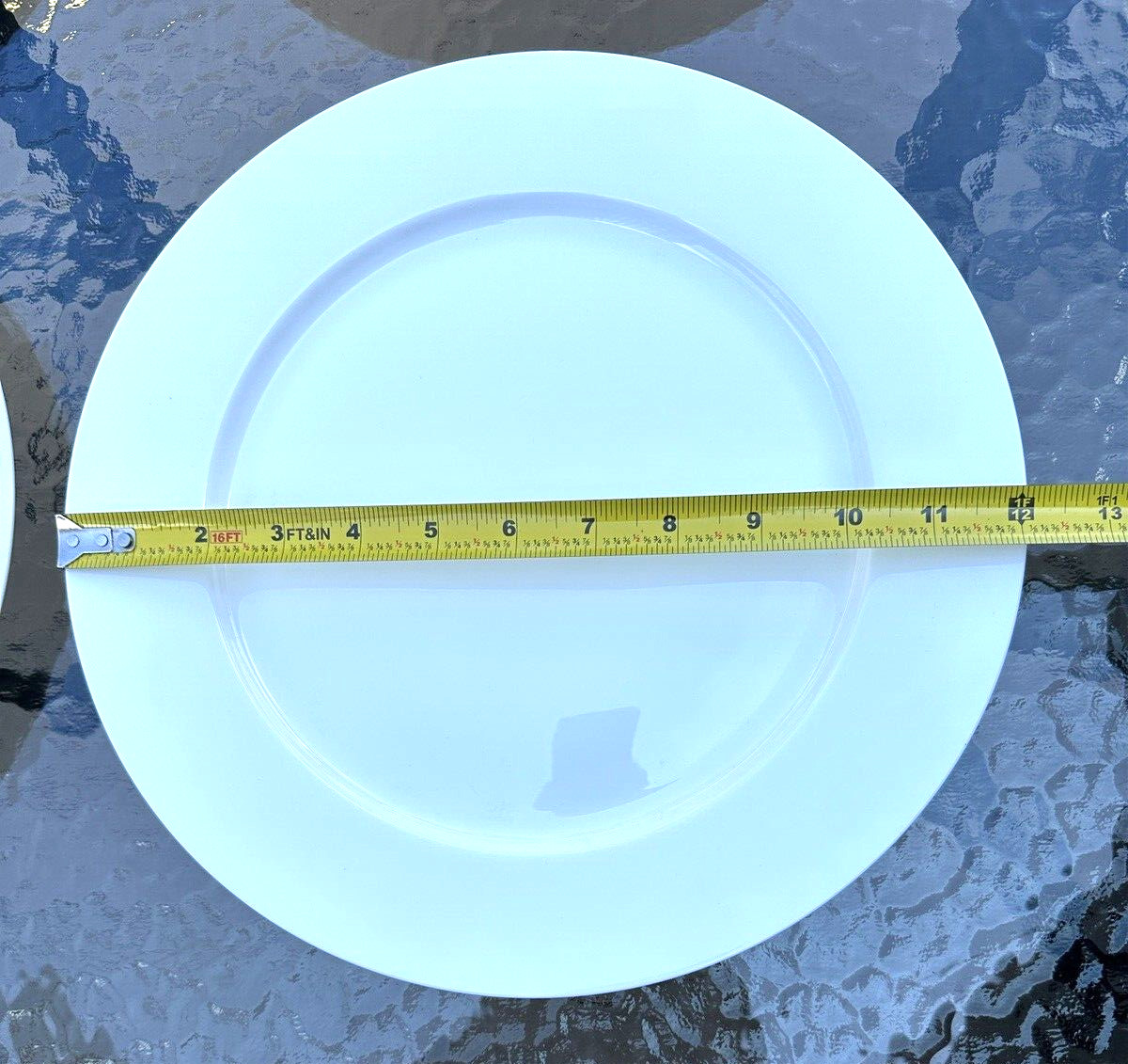 Four (4) SONBEL Restaurant Ware Porcelain Dinner Plates - 12" - Image 1