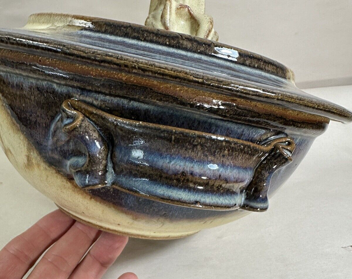 Annapolis Pottery Oven Ware - Covered 9" Casserole - Unused - Image 5
