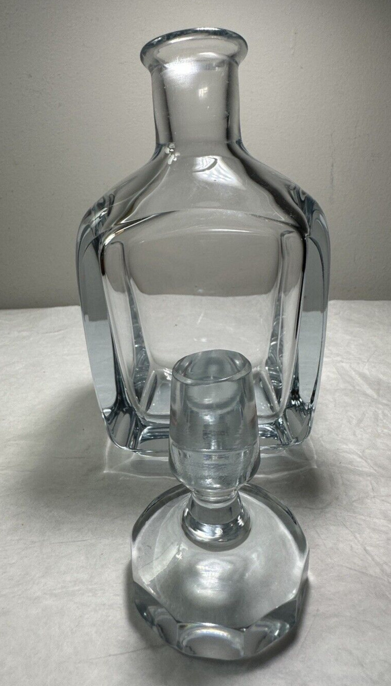 Strombergshyttan Crystal Decanter w/Round Stopper ~ Sweden / Signed / UNUSED - Image 11
