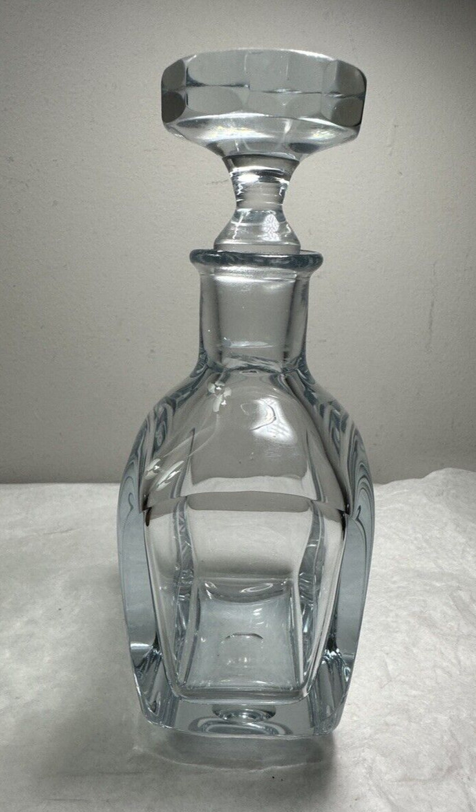 Strombergshyttan Crystal Decanter w/Round Stopper ~ Sweden / Signed / UNUSED - Image 2