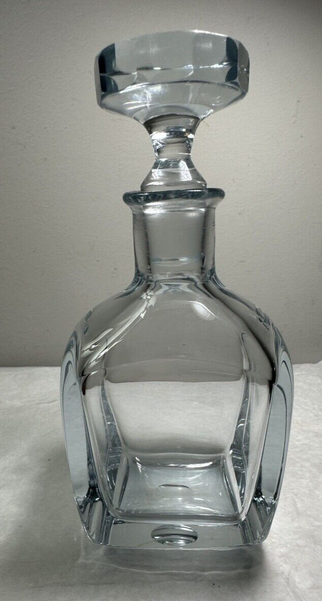 Strombergshyttan Crystal Decanter w/Round Stopper ~ Sweden / Signed / UNUSED - Image 3