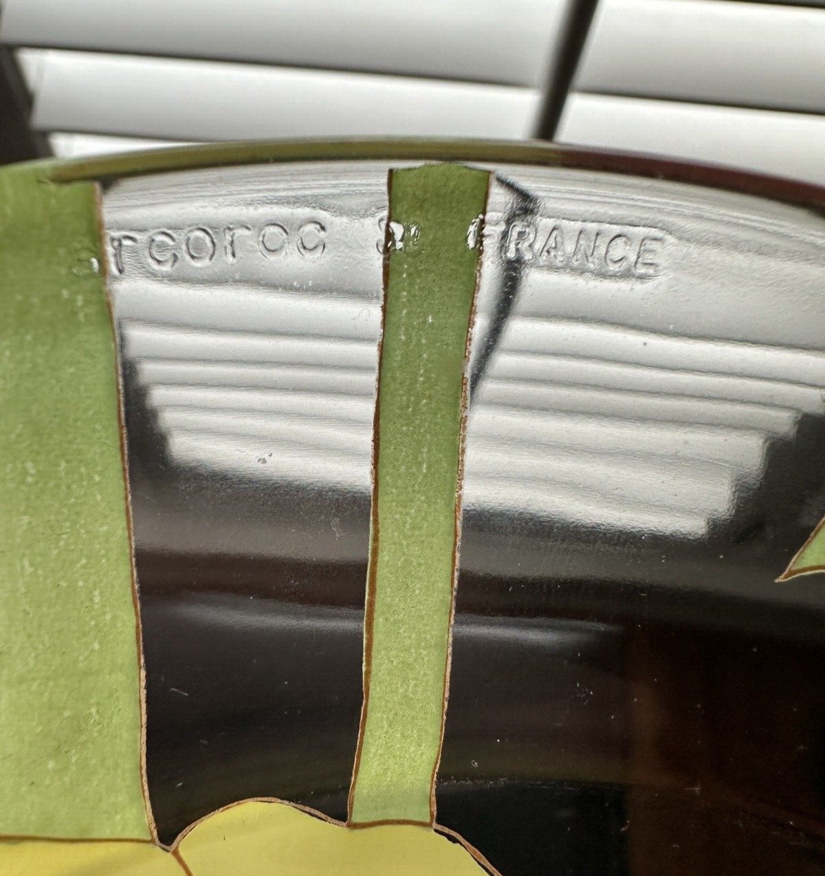 Six (6) Vintage Arcoroc France Painted Floral Glass Plates 9 inches - Immaculate - Image 2