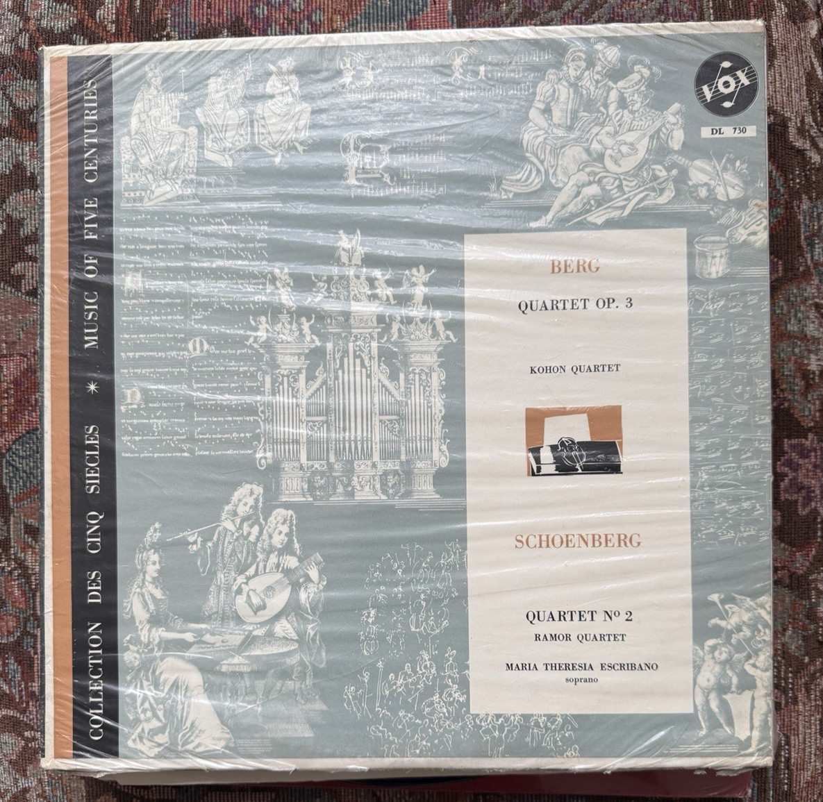 SEALED: Berg: Quartet Op. 3 KOHON QUARTET / Schoenberg Quartet No. 2 - VOX DL730