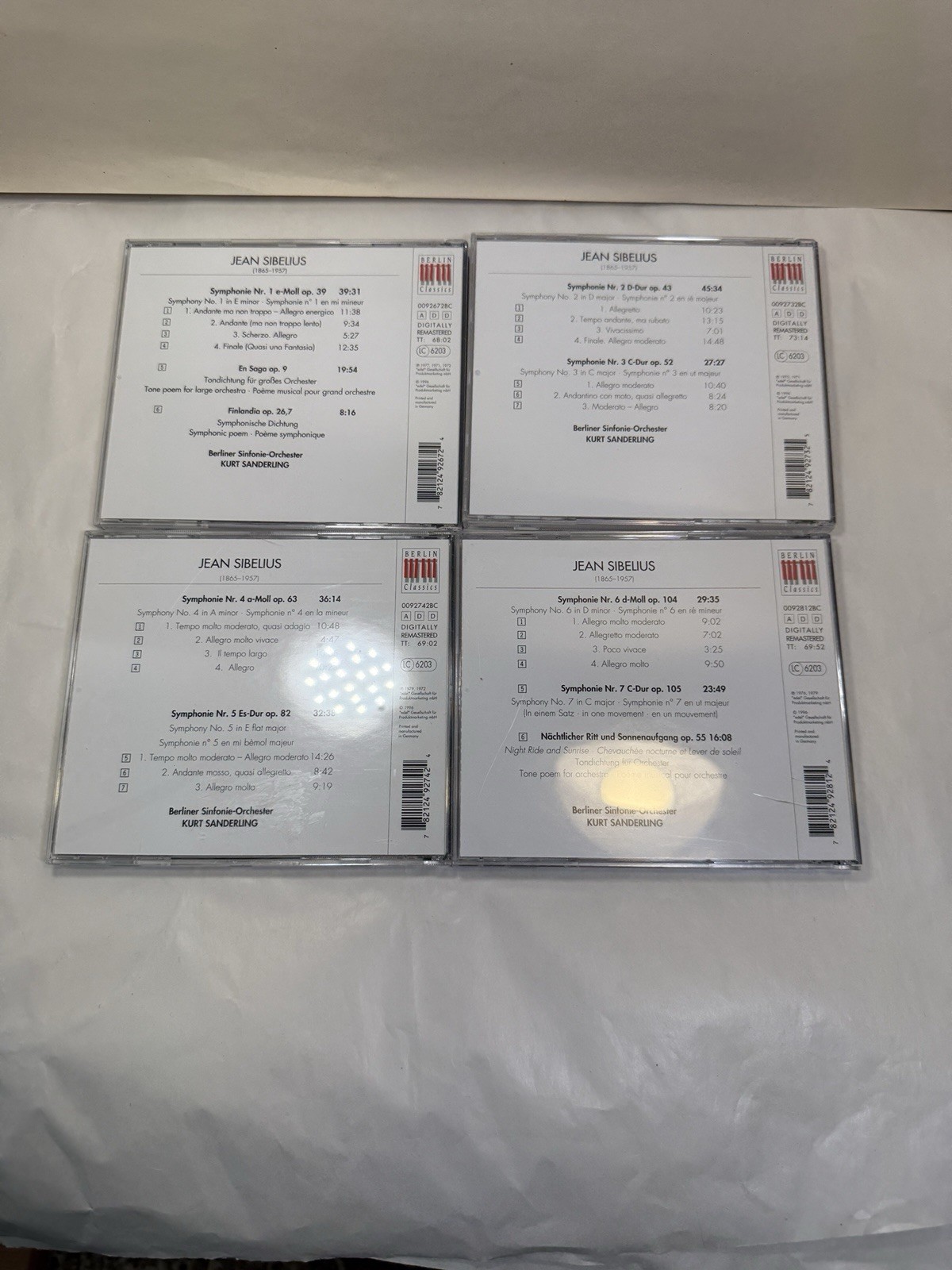Sibelius - 7 Symphonies - BSO, Kurt Sanderling - Berlin Classics, 4-CD Set - Image 5
