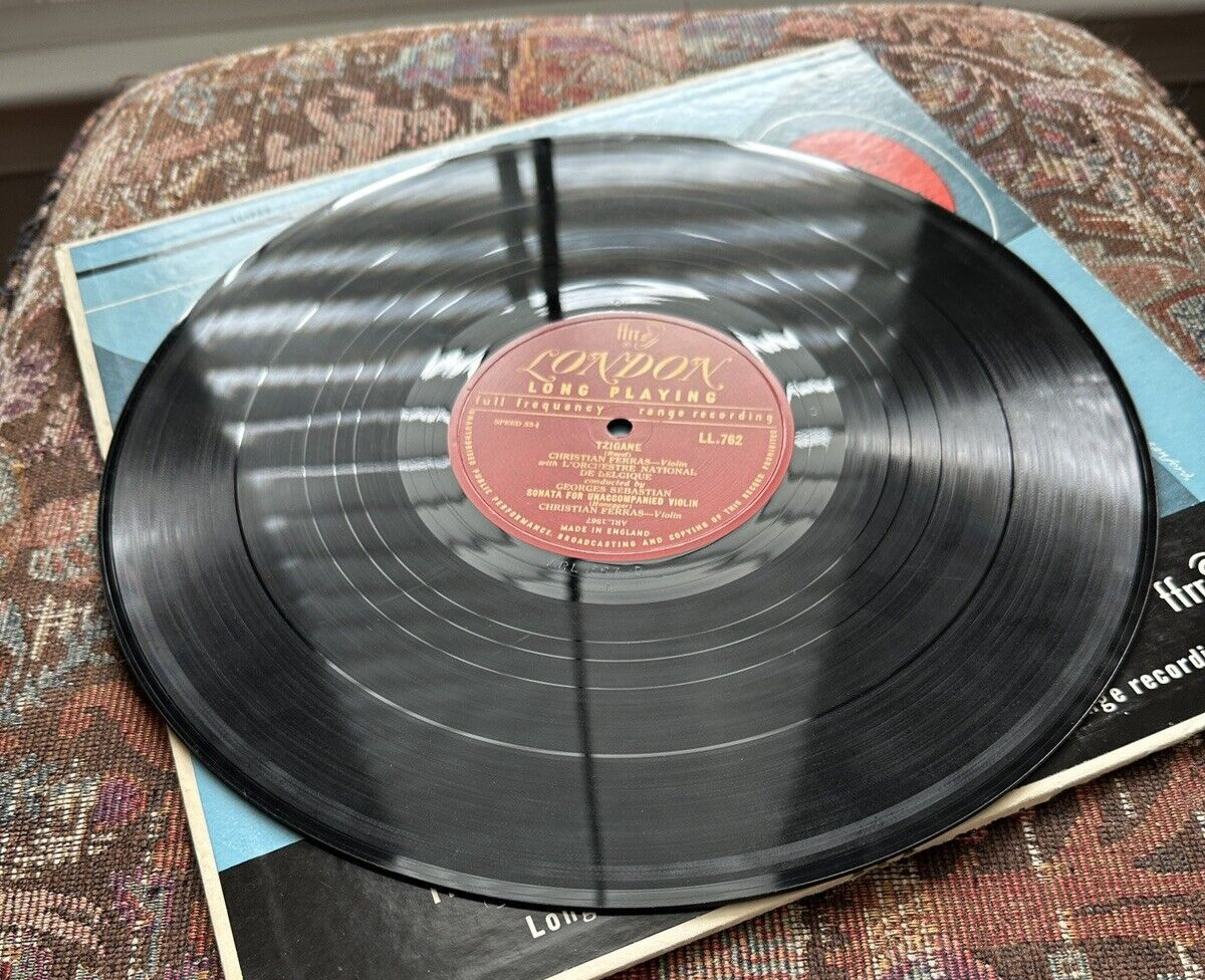 Ferras: Chausson Poème, Ravel Tzigane, Honneger Sonata - London LL-762, 1957 - Image 4