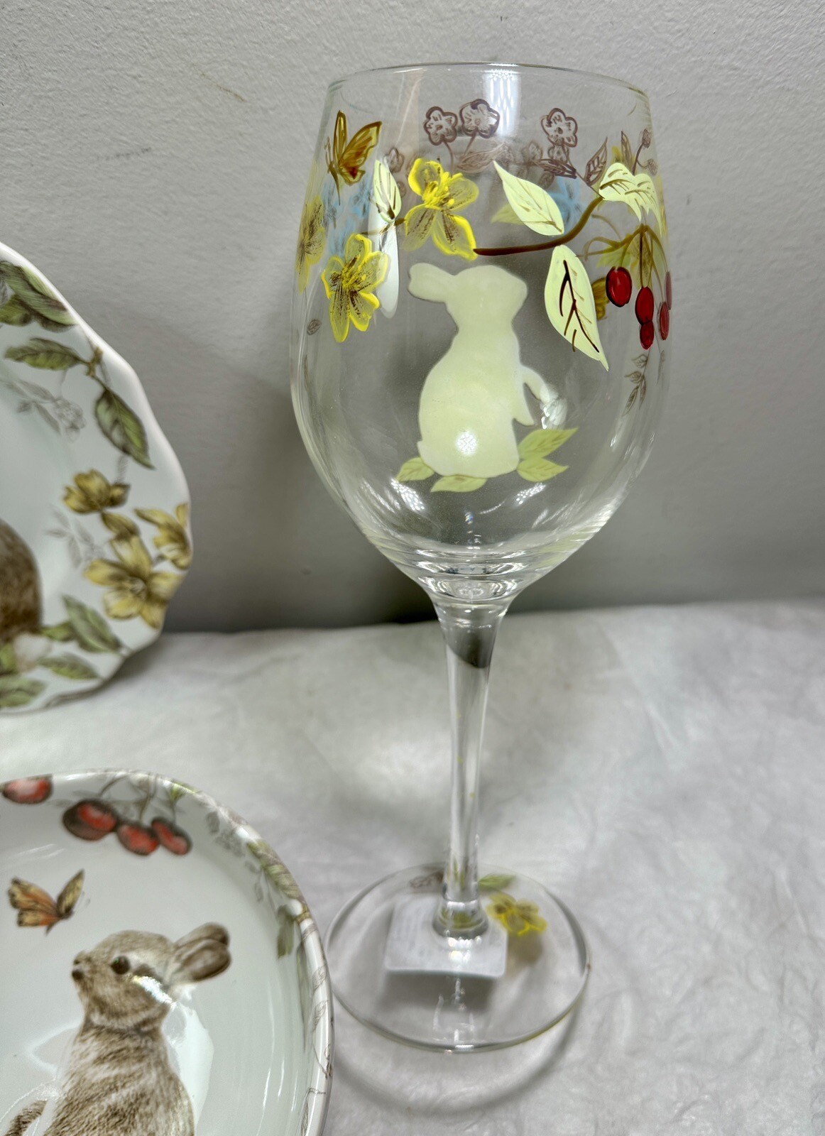 Pier 1 Sofie The Bunny Porcelain Place Setting:  Plate - Bowl - Mug - Goblet - Image 8