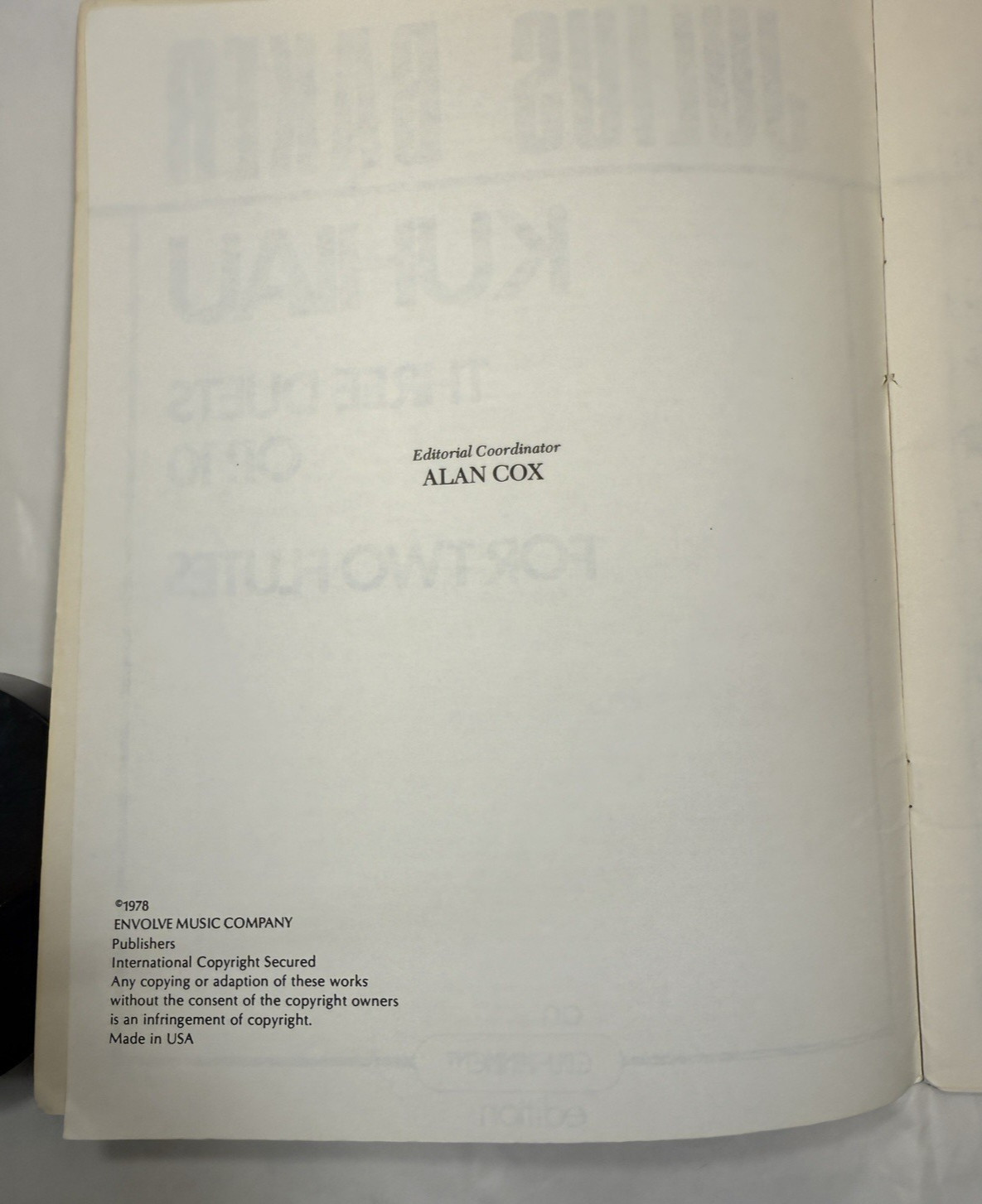 Three Duets for Two Flutes, Op. 10 ~ F. Kuhlau ~ The Baker Collection - Image 1