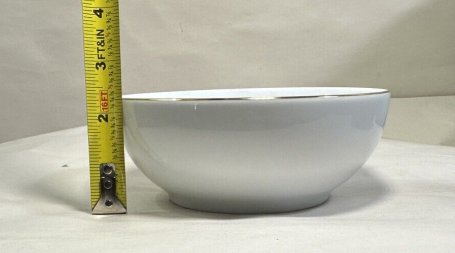 Six Charter Club Grand Buffet Gold Cereal Bowls - New With Tags, Still Wrapped - Image 5