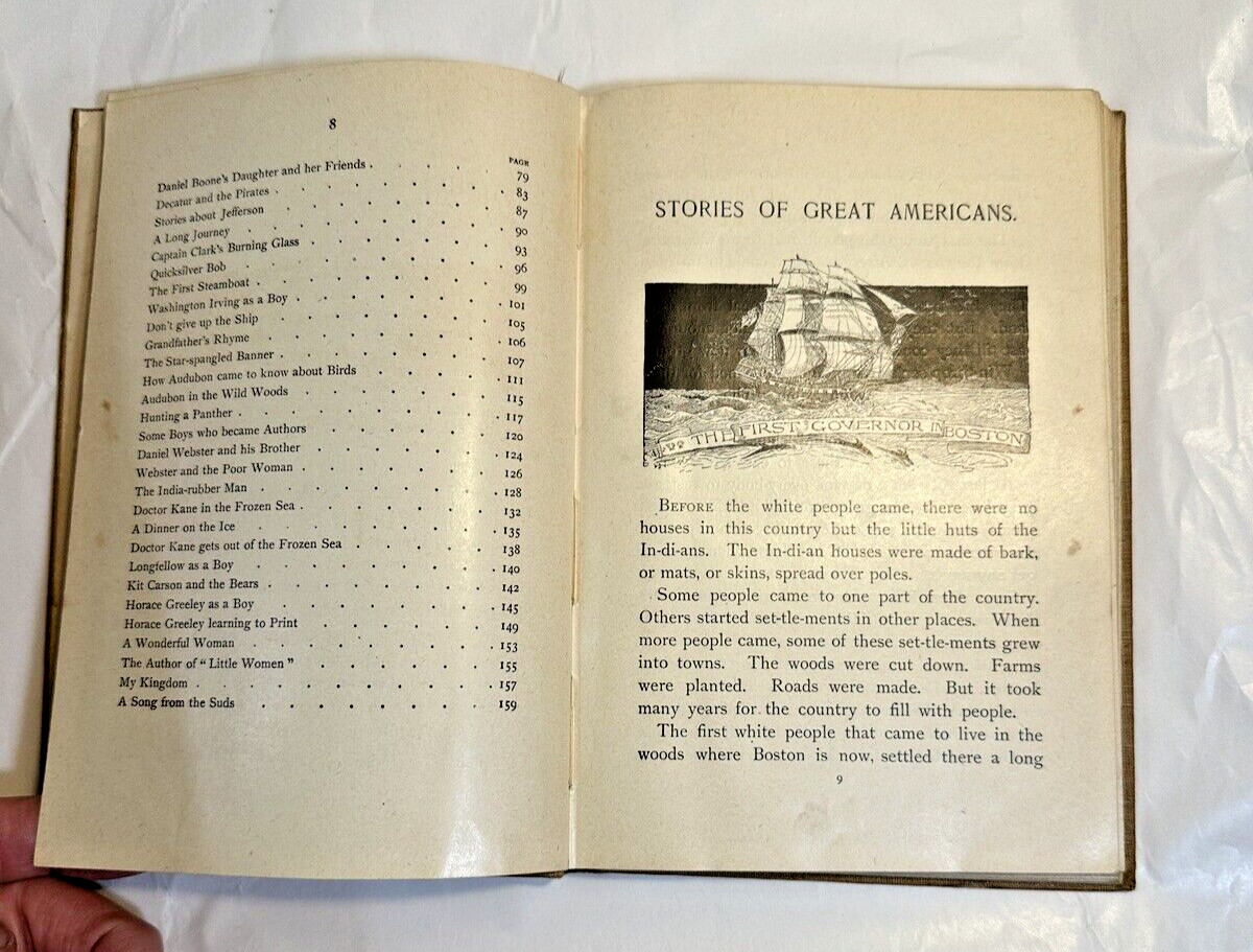 Stories Of Great Americans For Little Americans - Edward Eggleston- 1895 HC - Image 5