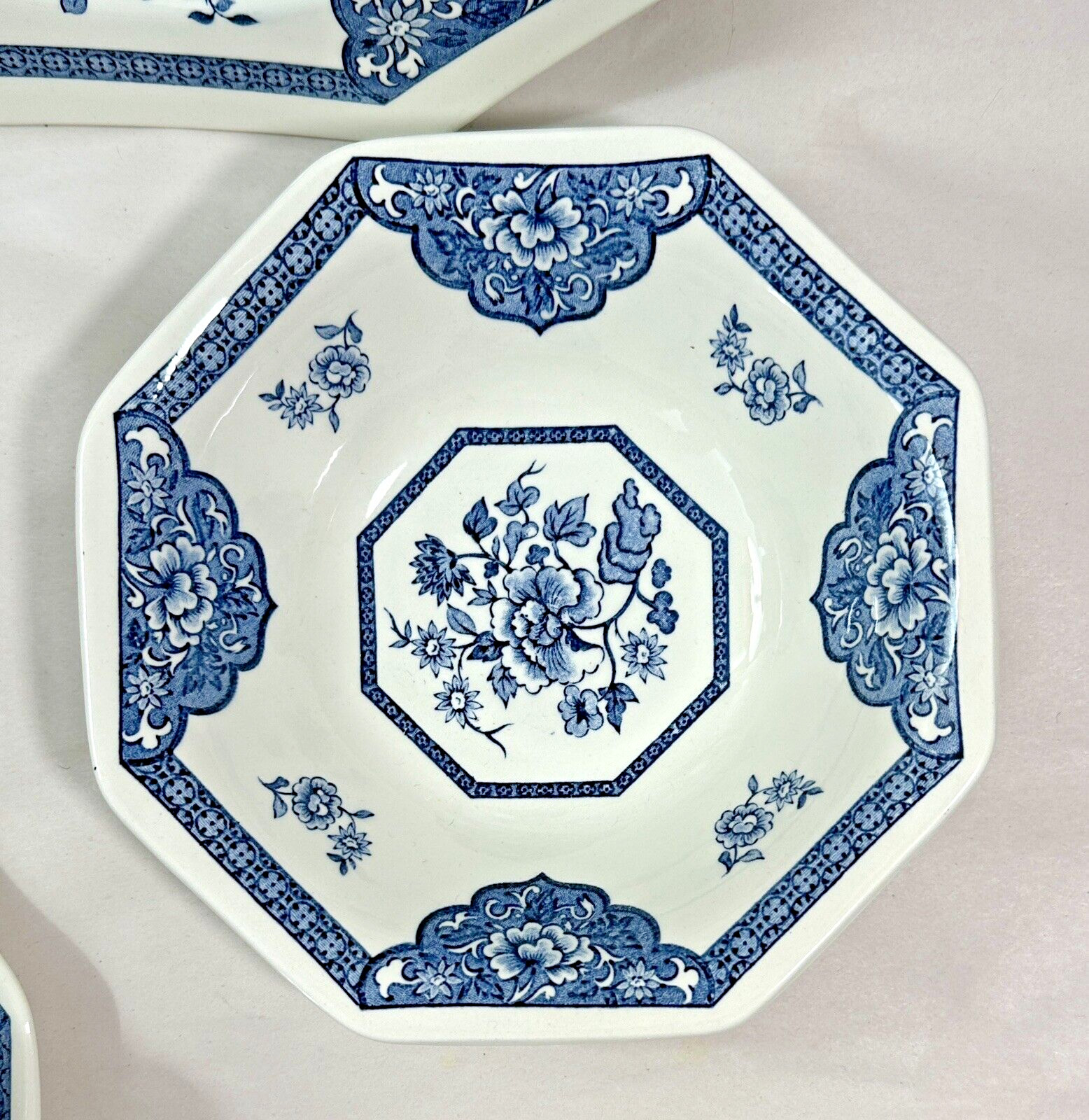 Old Pekin Octagon Blue J & G Meakin Royal Staffordshire - One Place Setting - Image 8