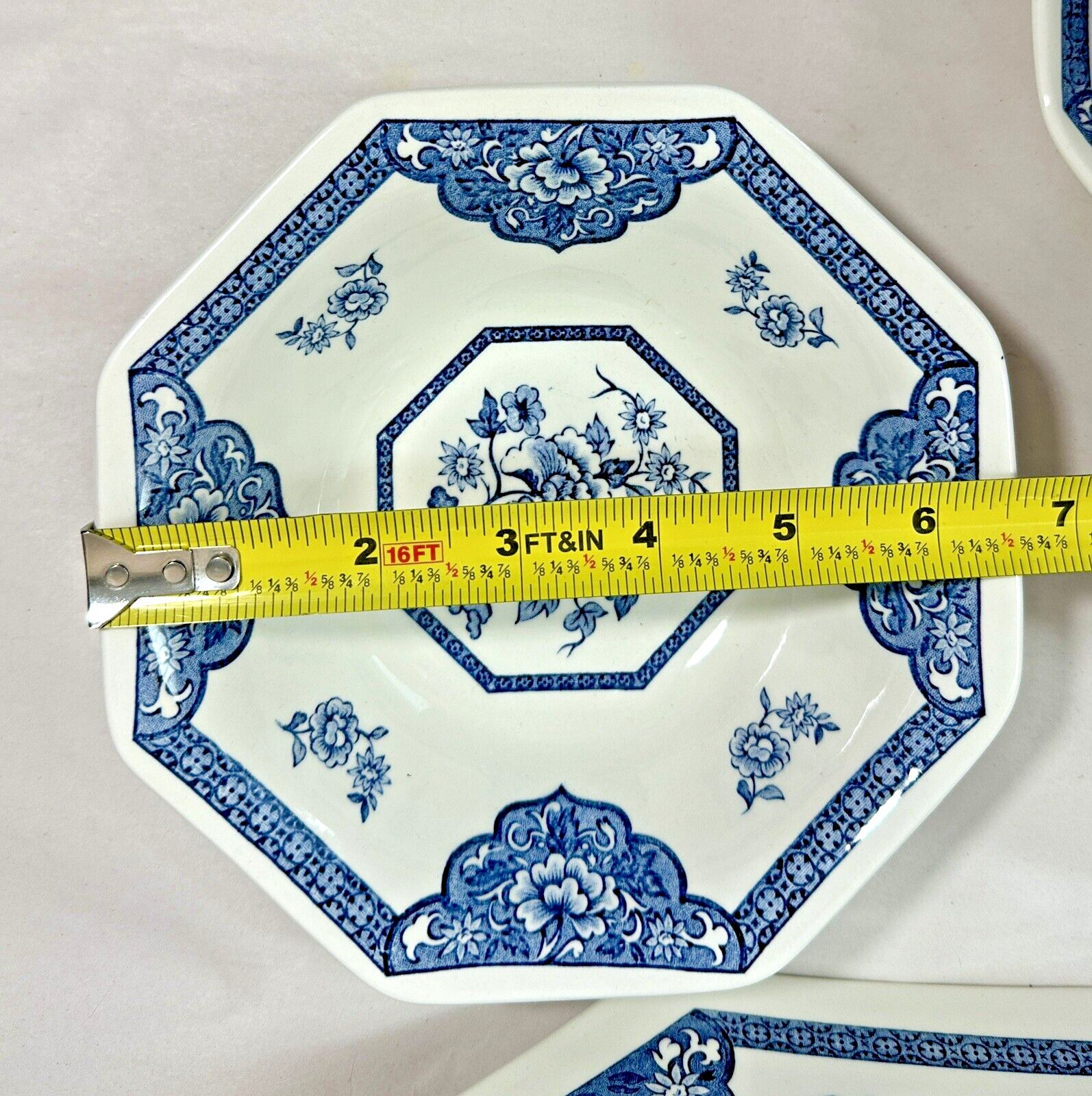 Old Pekin Octagon Blue J & G Meakin Royal Staffordshire - One Place Setting - Image 9
