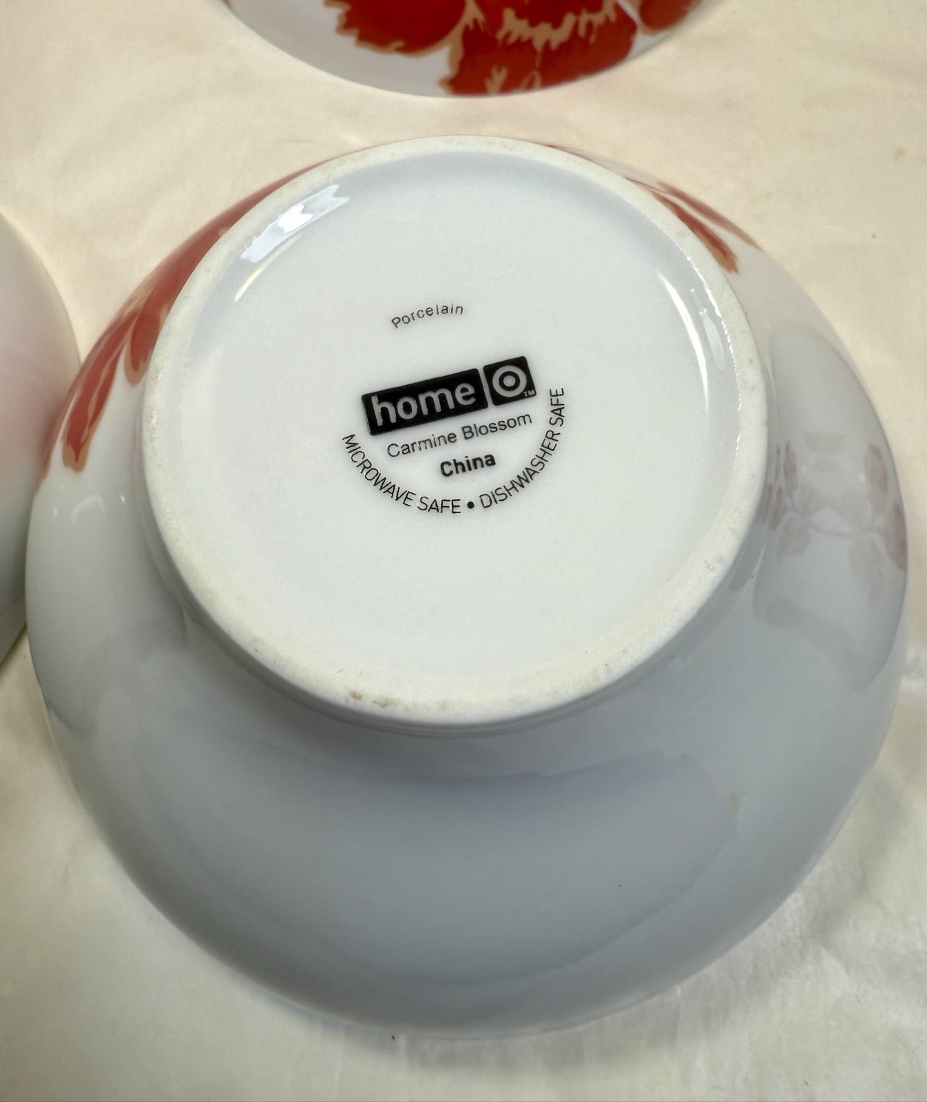 Set of 6 (Six) Home Carmine Blossom Soup / Salad Bowls - 6" - NOS - Image 5