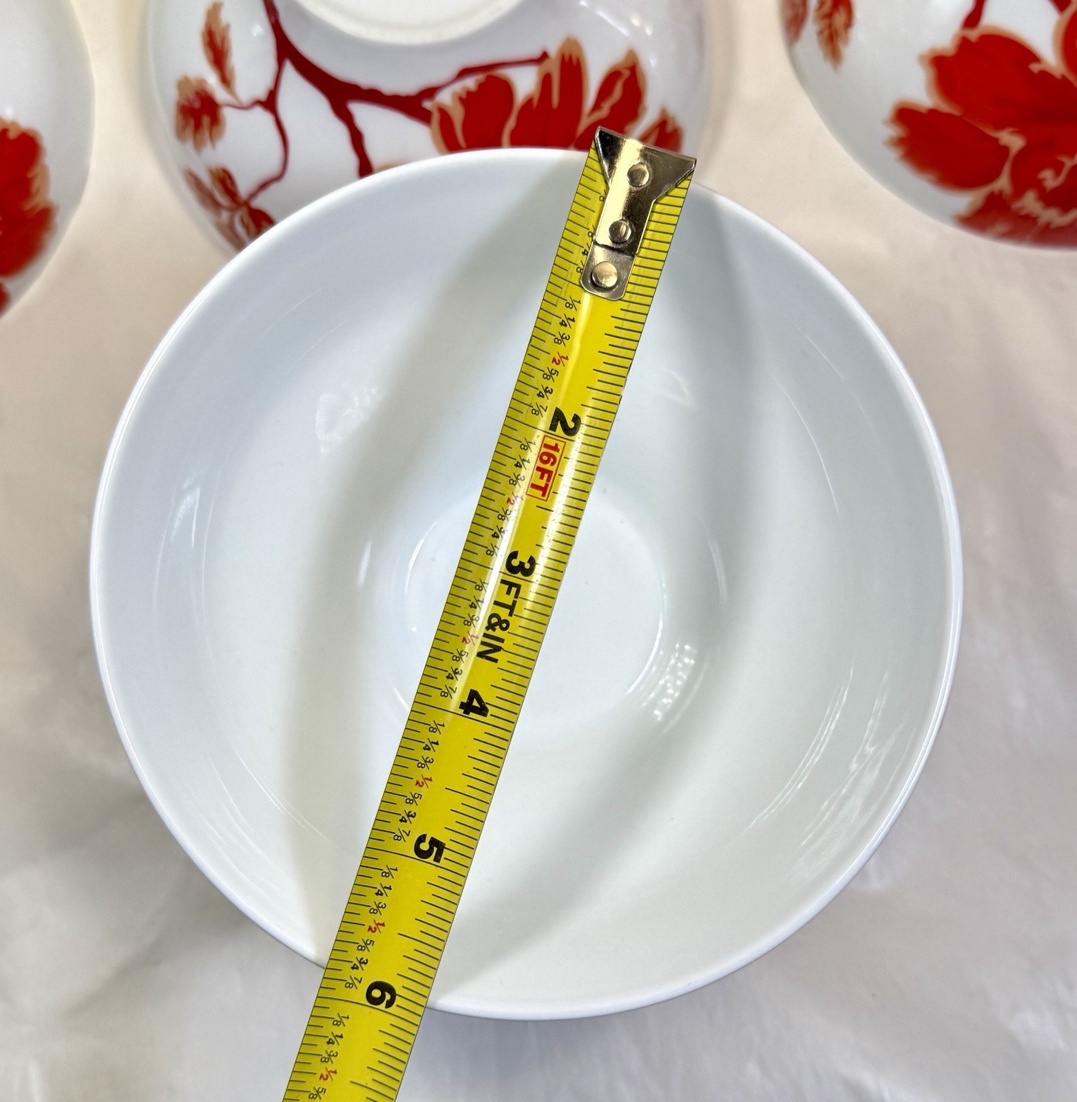 Set of 6 (Six) Home Carmine Blossom Soup / Salad Bowls - 6" - NOS - Image 6