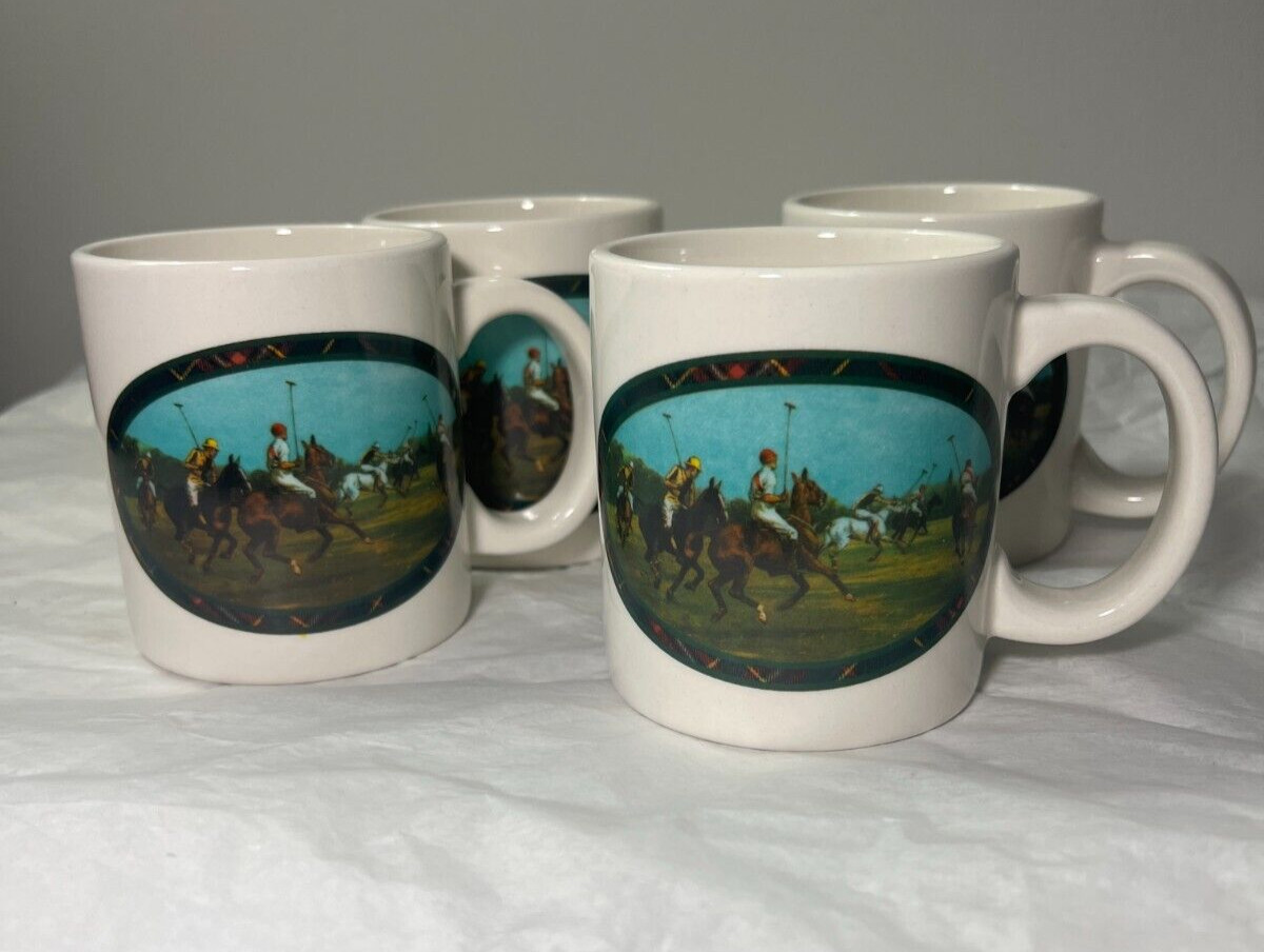 Ralph Lauren Polo Coffee / Tea Mugs - Set of Four - Pristine - Image 3