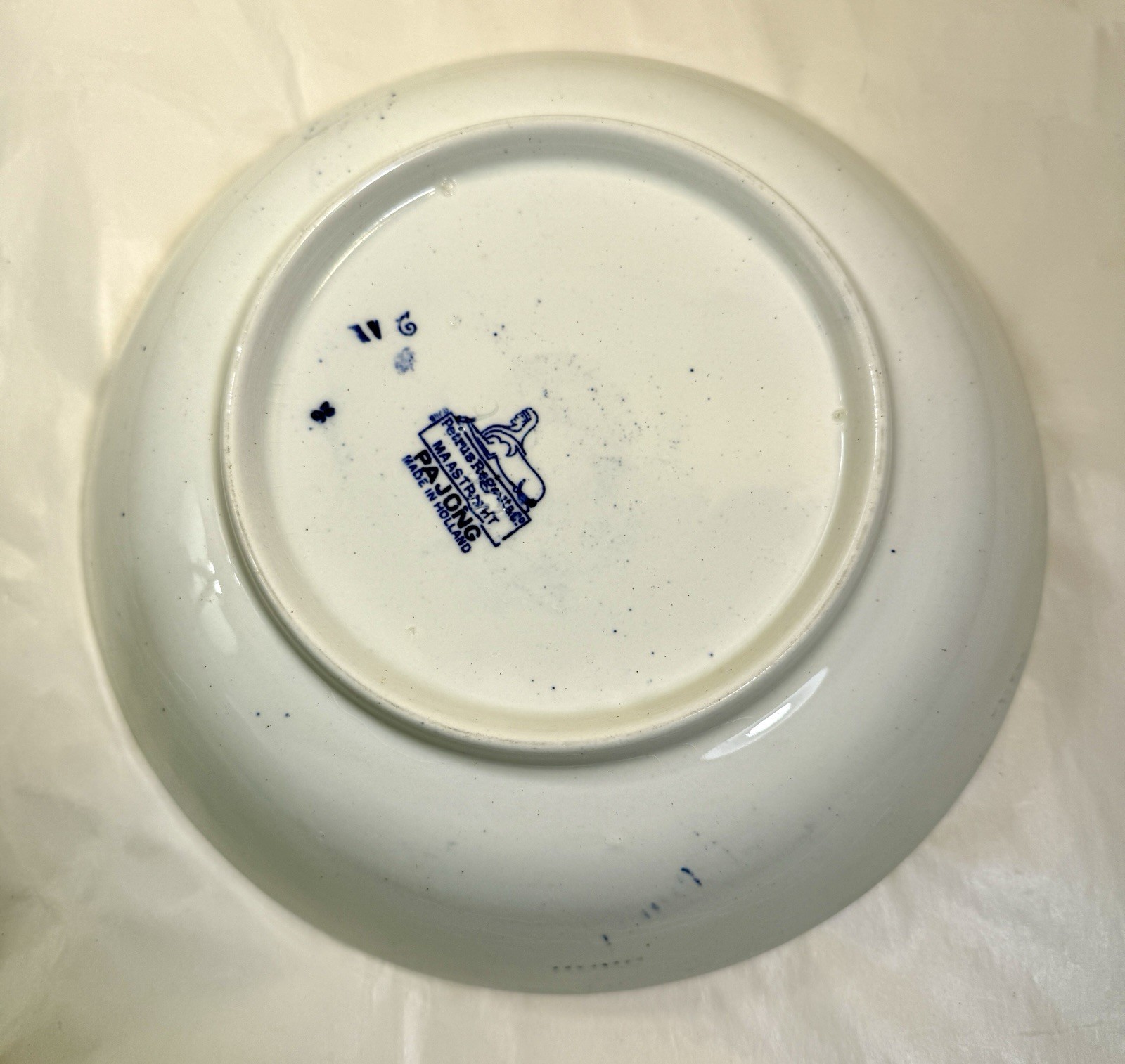 Chinoiserie Transferware Petrus Regout & Co. Maastricht PaJong Porcelain Bowl - Image 2