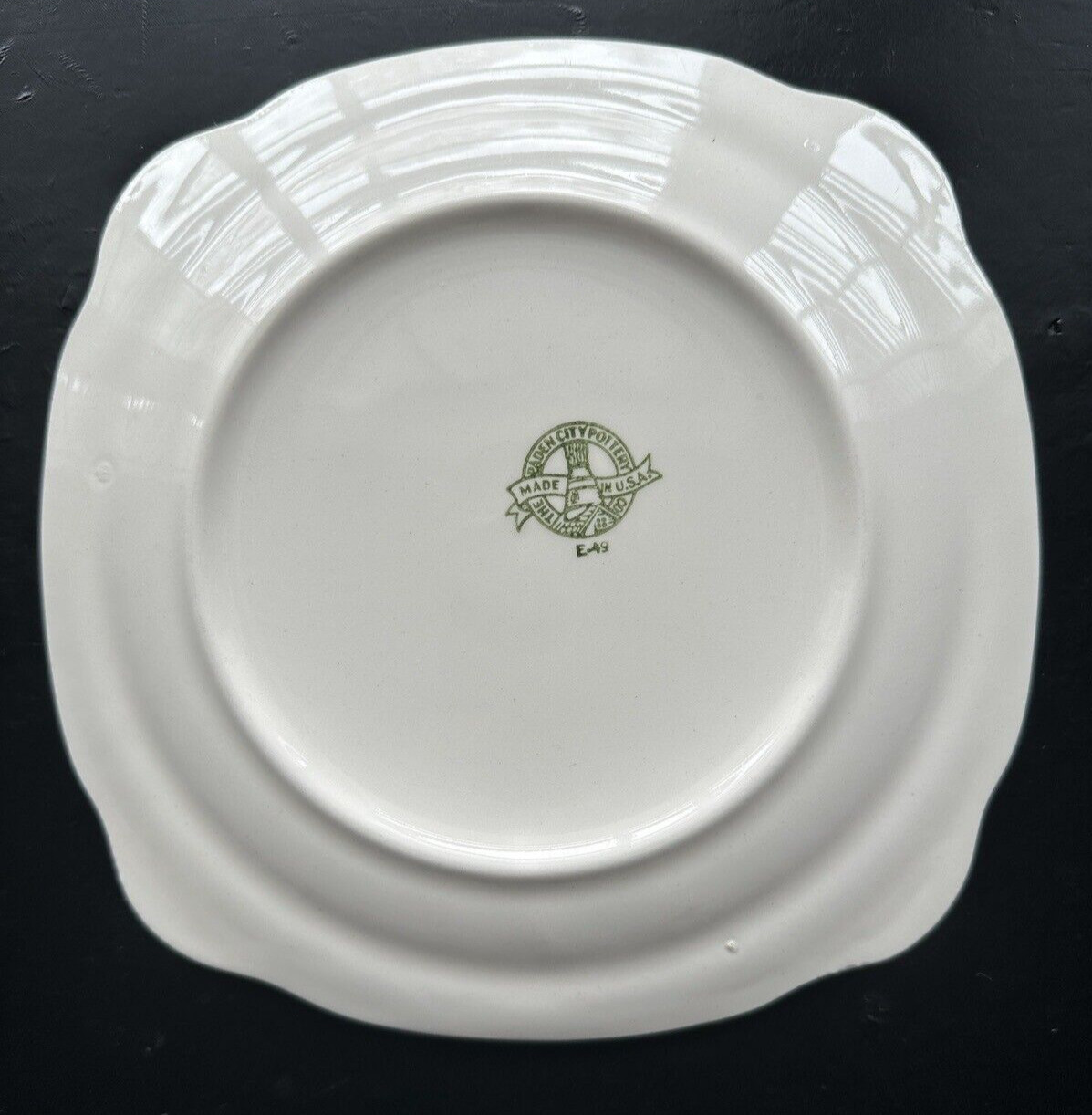 Paden City Pottery Duchess Pattern Floral Porcelain U.S.A. Salad Plate 8" - Image 2