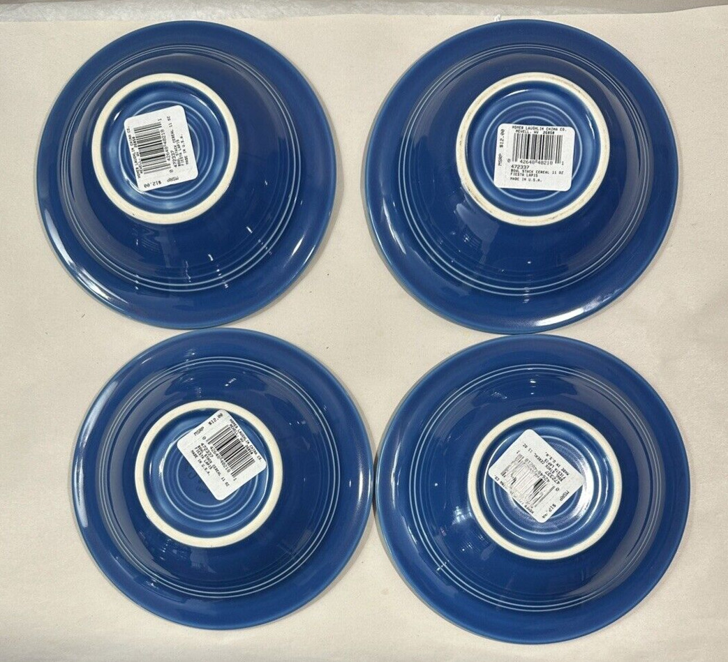 Four Fiesta Lapis 6.5" Stacking Bowl 11 oz Soup Cereal Homer Laughlin New w/Tags - Image 1