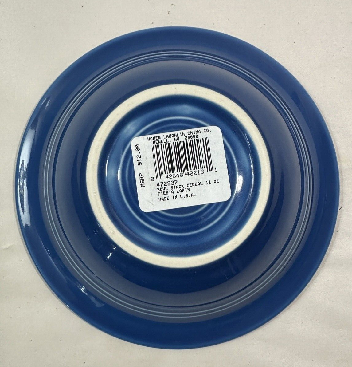 Four Fiesta Lapis 6.5" Stacking Bowl 11 oz Soup Cereal Homer Laughlin New w/Tags - Image 3
