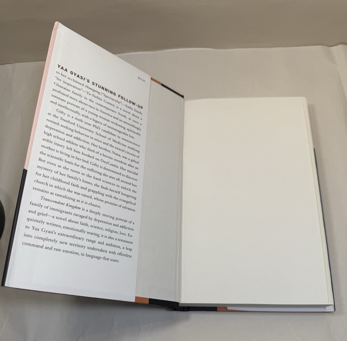 Transcendent Kingdom by Yaa Gyasi, Hardcover, Signed, First Edition - Image 1