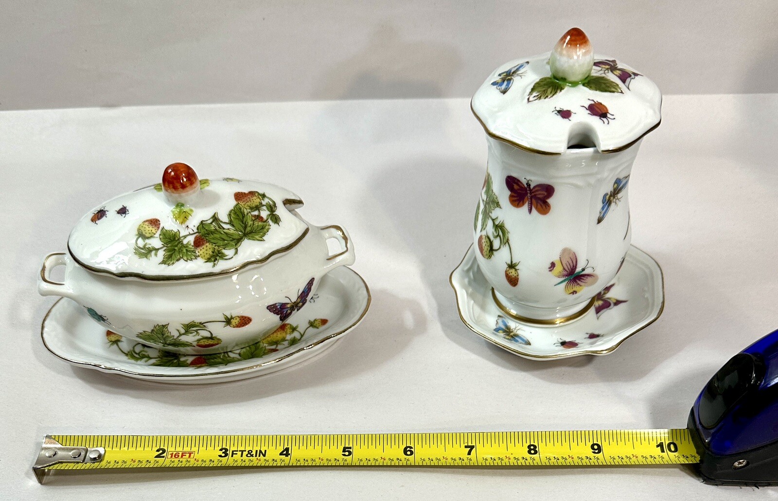 Vintage Ardalt Lenwile Honey Pot and Sugar Bowl - Made in Japan - Image 1