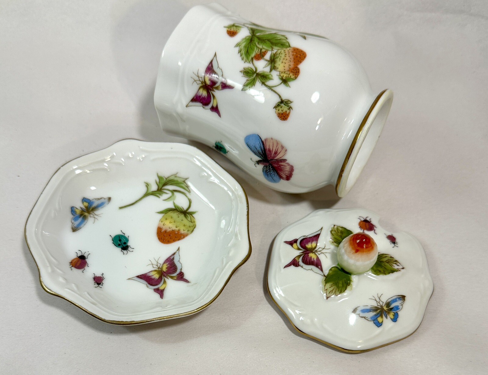 Vintage Ardalt Lenwile Honey Pot and Sugar Bowl - Made in Japan - Image 11