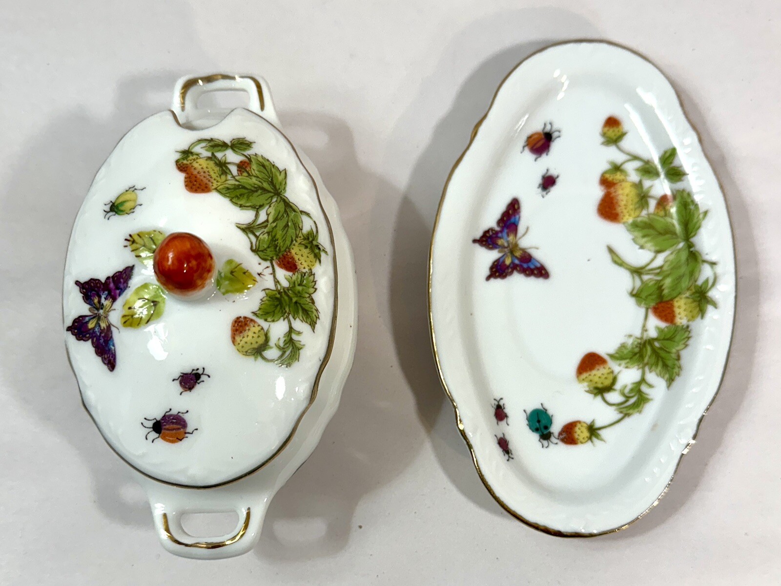 Vintage Ardalt Lenwile Honey Pot and Sugar Bowl - Made in Japan - Image 2